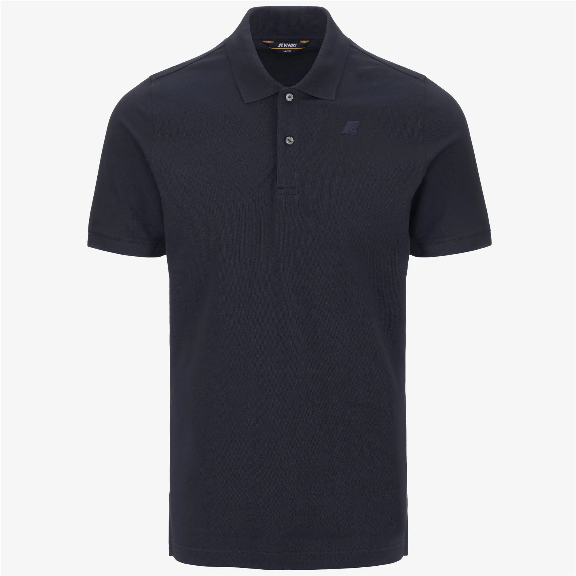 K-Way Polo in Cotone Pique' Uomo Amedee Pique Blue Depht