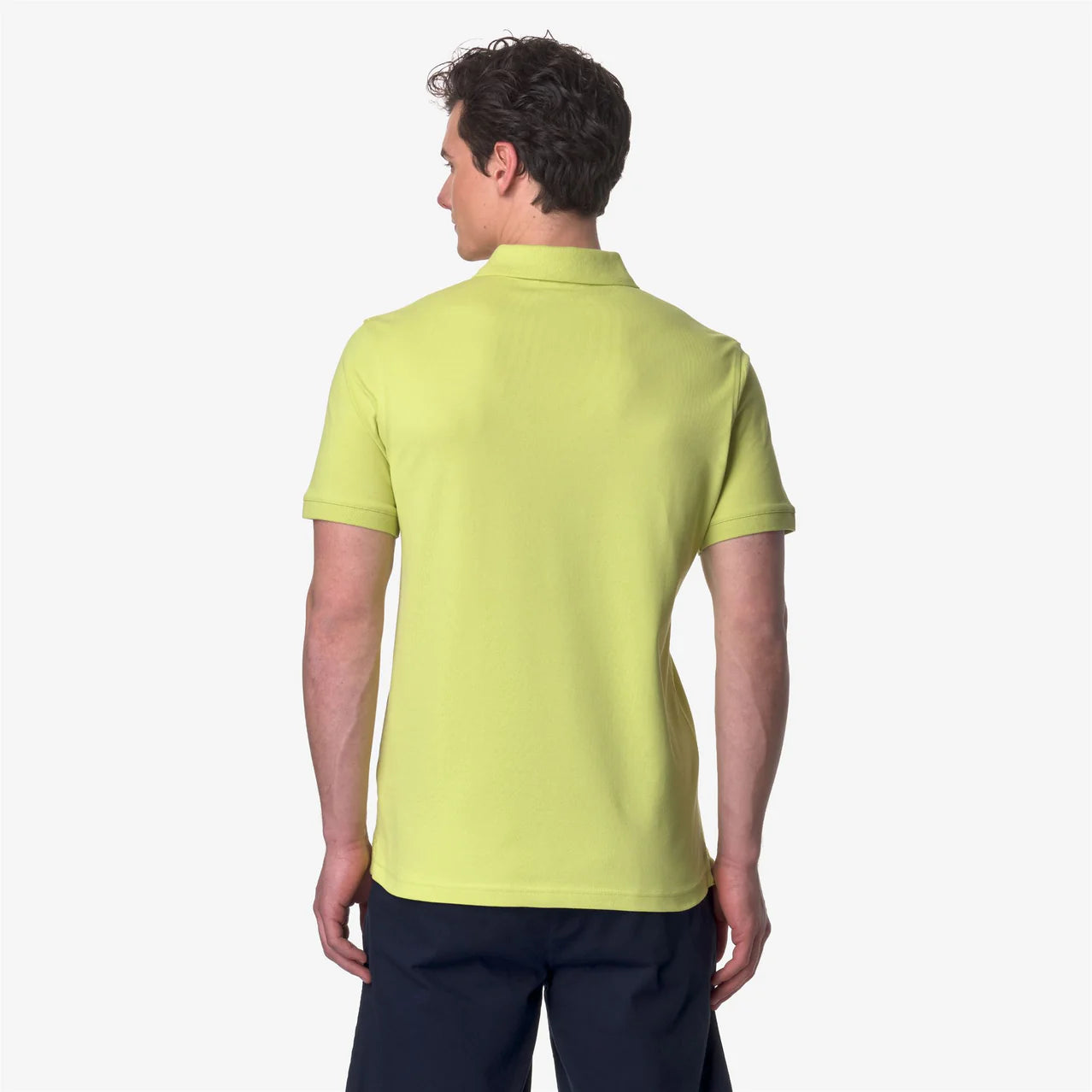 K-Way Polo in Cotone Pique' Uomo Amedee Pique Green Acacia