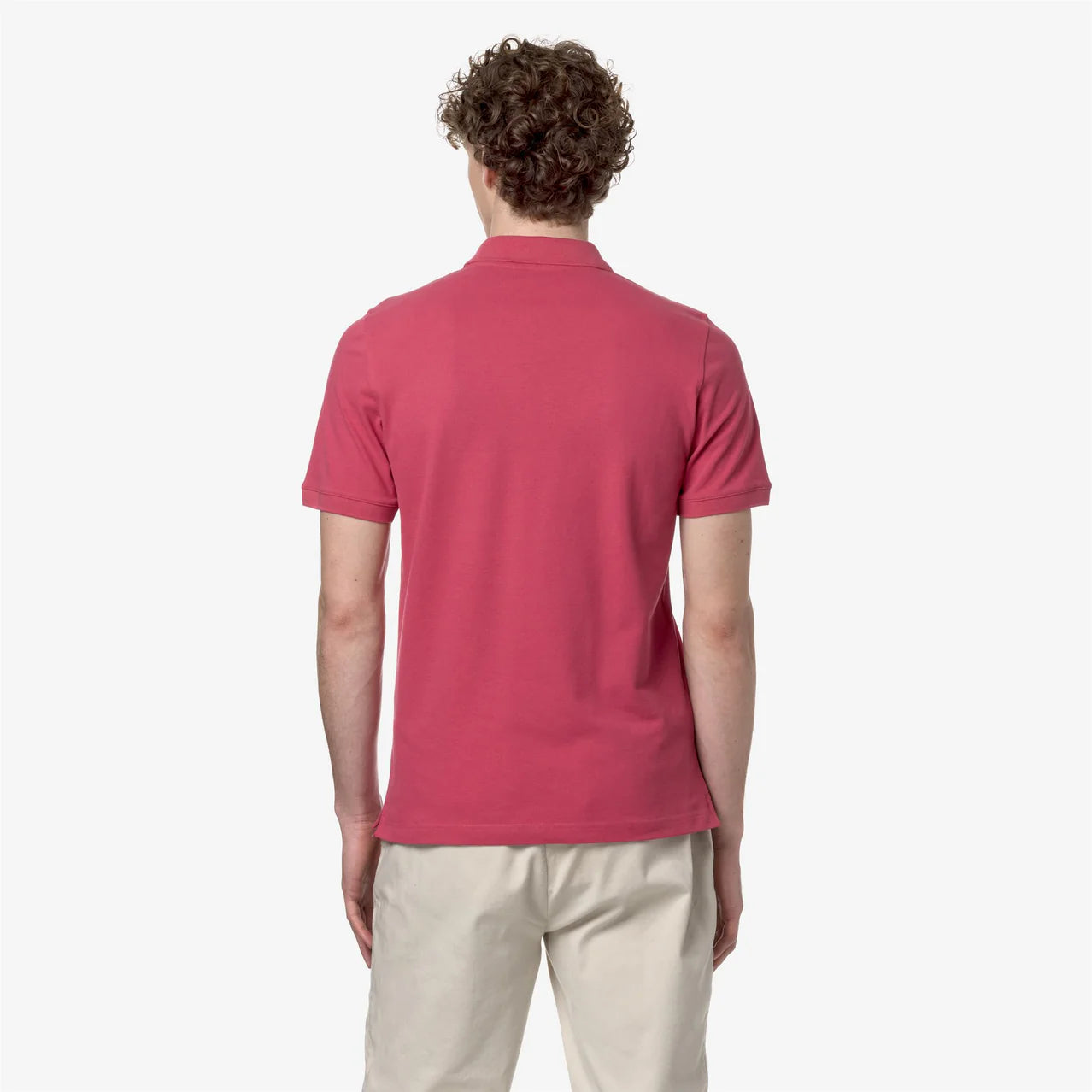 K-Way Polo in Cotone Pique' Uomo Amedee Pique Red Brownish