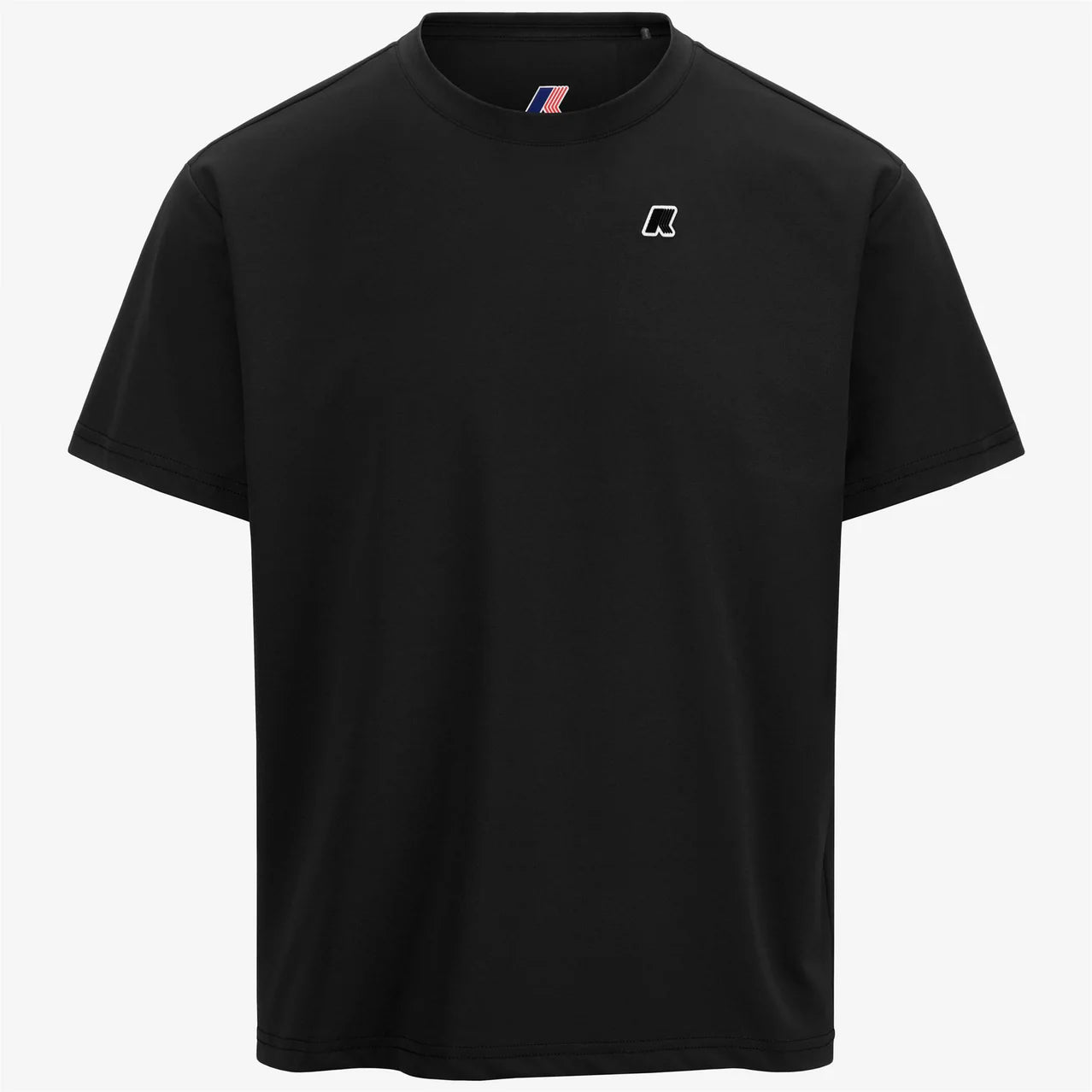K-Way T-Shirt in Jersey di Poliestere Unisex Graphite Black Pure