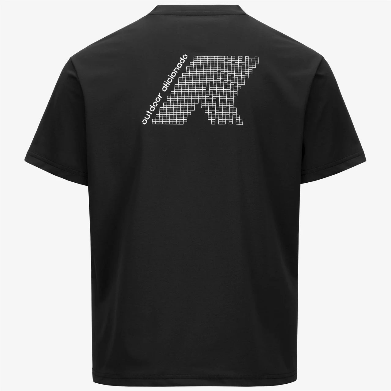 K-Way T-Shirt in Jersey di Poliestere Unisex Graphite Black Pure