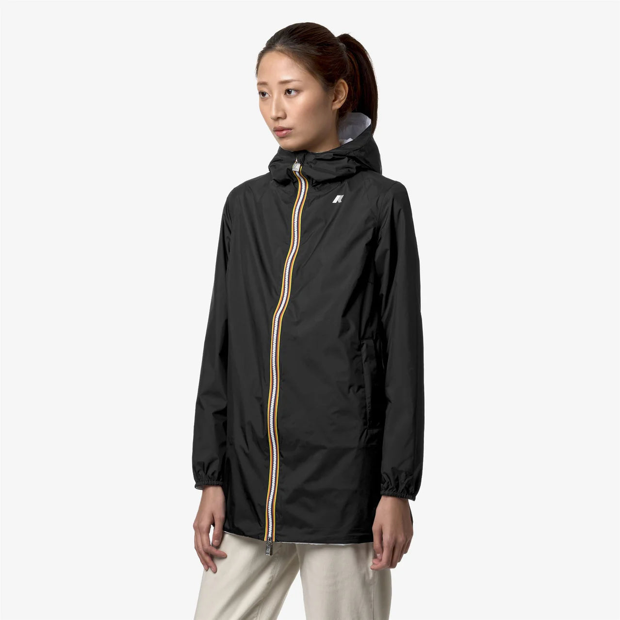 K-Way Giacca Donna Sophie Plus.2 Double Black Pure e White