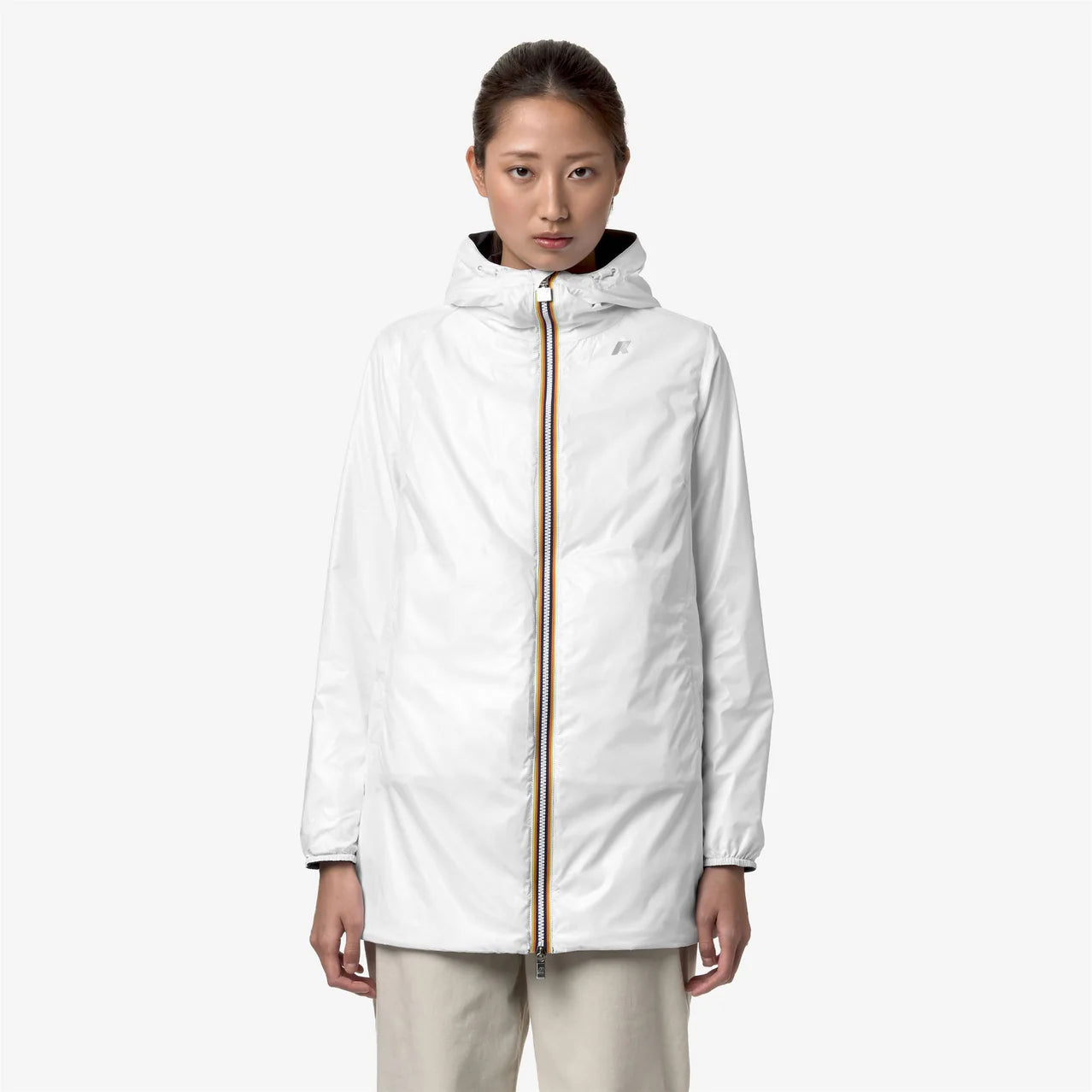 K-Way Giacca Donna Sophie Plus.2 Double Black Pure e White