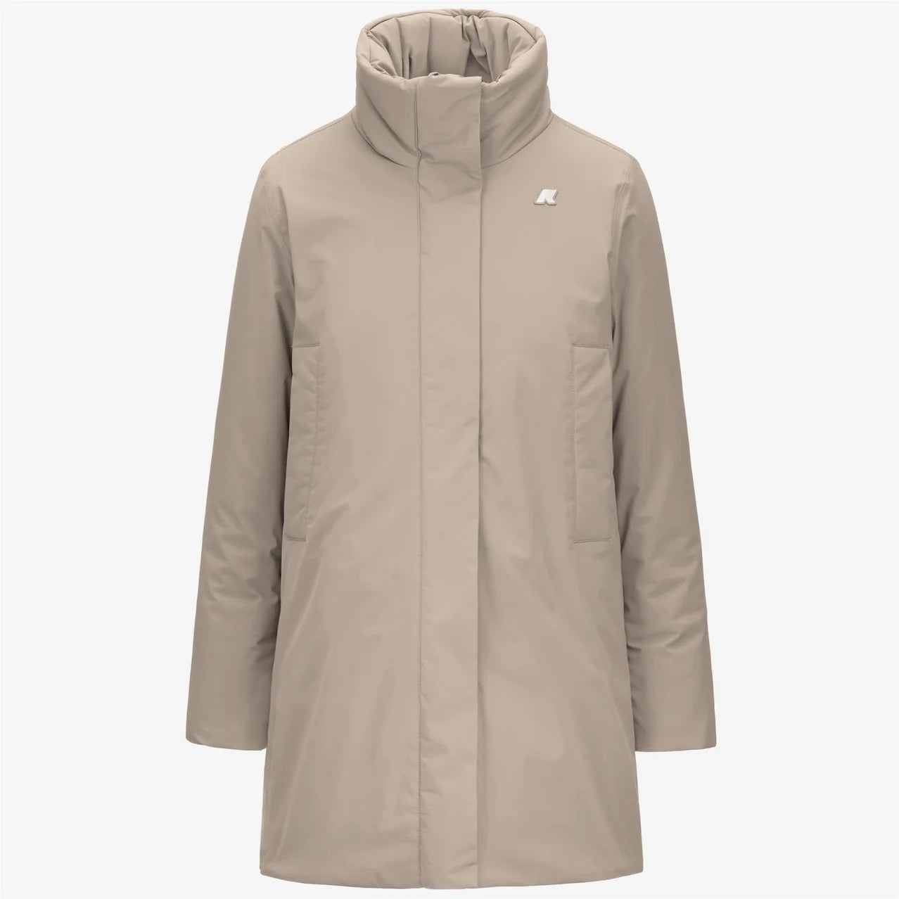 K-Way Giacca di Media Lunghezza Marla ST Warm Donna Beige Cashmere