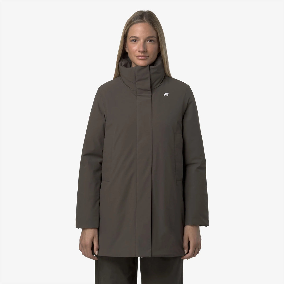K-Way Giacca Impermeabile Marla Donna Black Olive