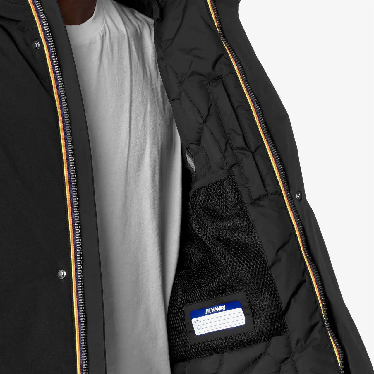 K-Way Giacca Corta con Isolamento Imbottito Jacken Bonded Padded Uomo Black Pure