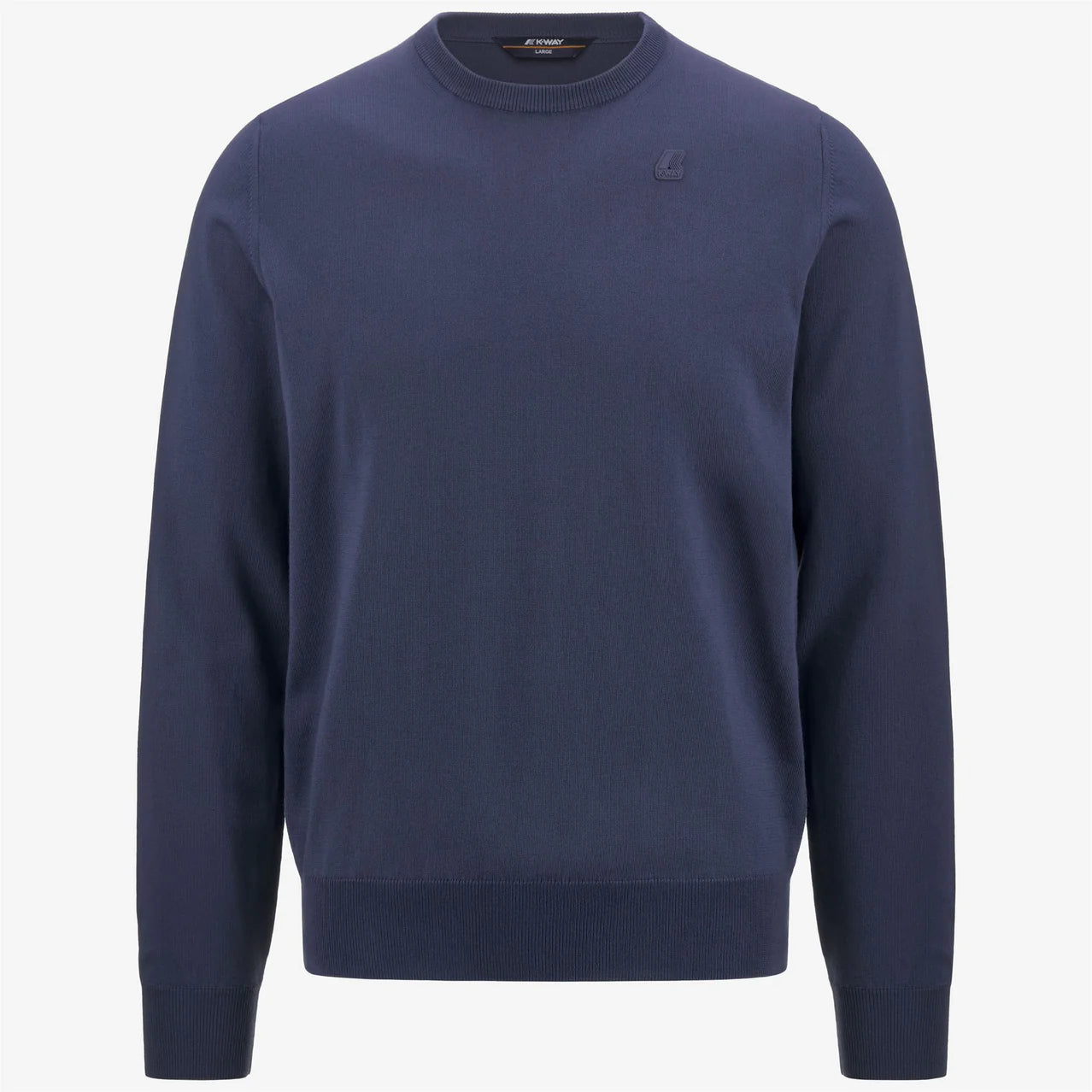 K-Way Maglia in Cotone Sebastien Uomo Blue Indigo