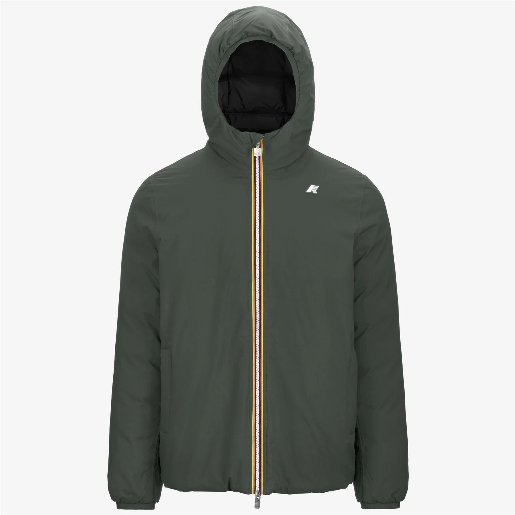 K-Way Giacca Corta Uomo Jack Eco Stretch Thermo Double Verde e Blu Depth