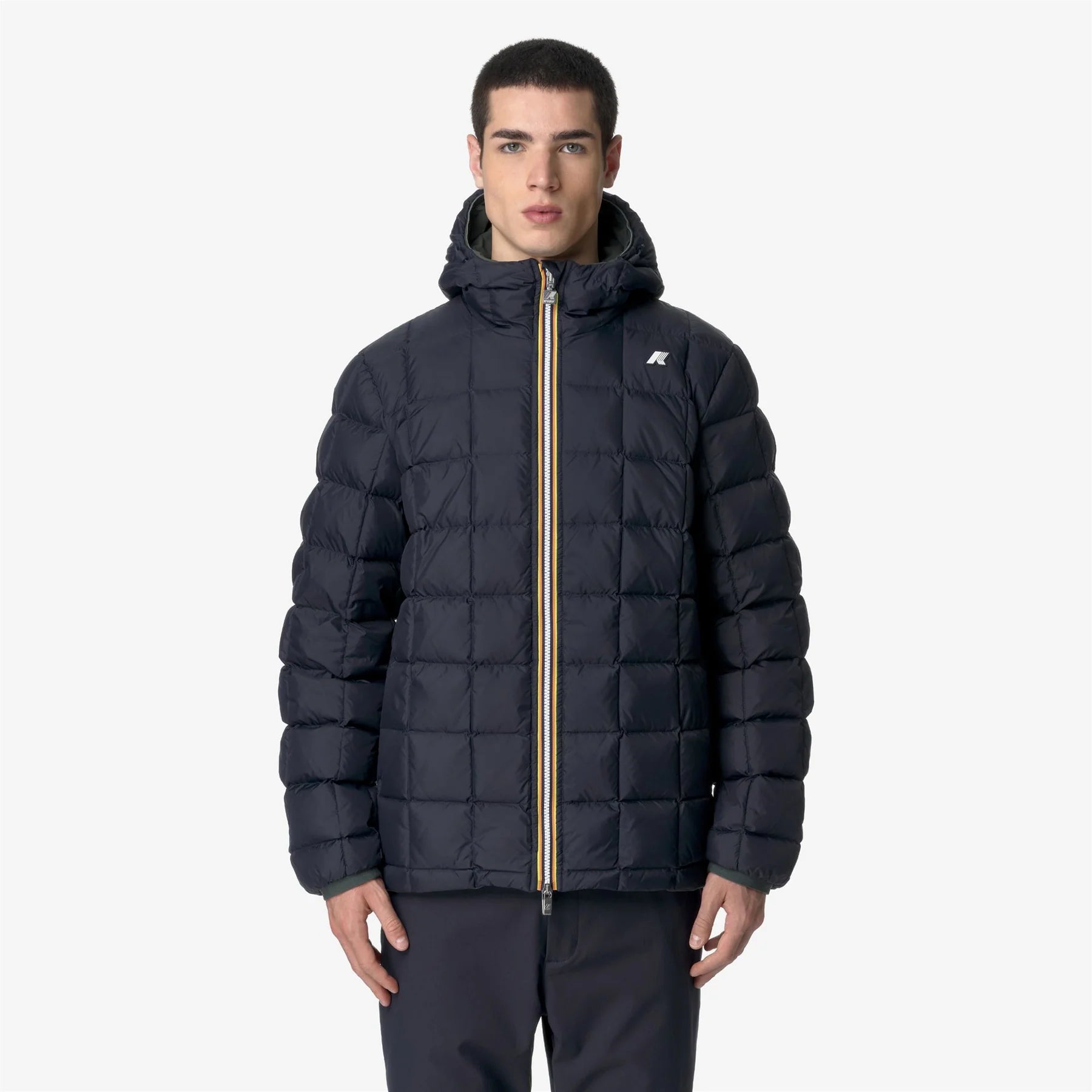 K-Way Giacca Corta Uomo Jack Eco Stretch Thermo Double Verde e Blu Depth