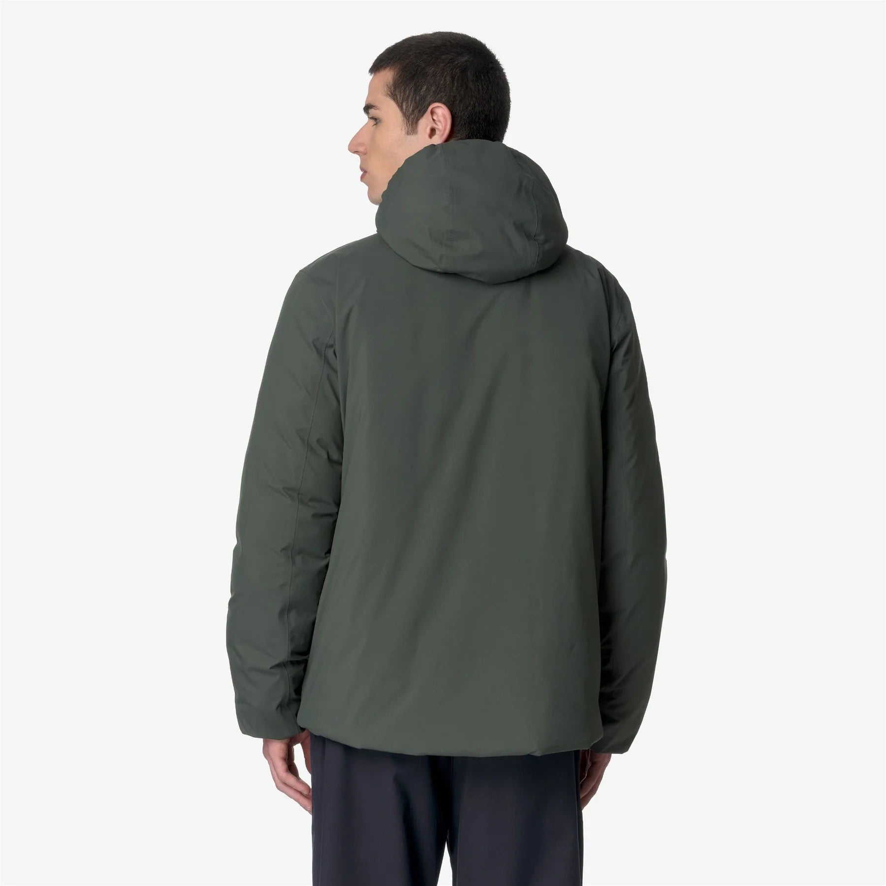 K-Way Giacca Corta Uomo Jack Eco Stretch Thermo Double Verde e Blu Depth