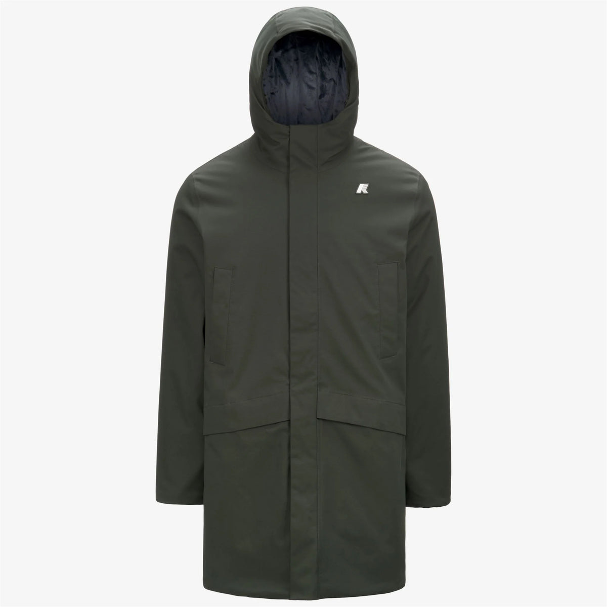 K-Way Giacca Impermeabile Jarno Twill Marmotta Uomo Green B-Blue A