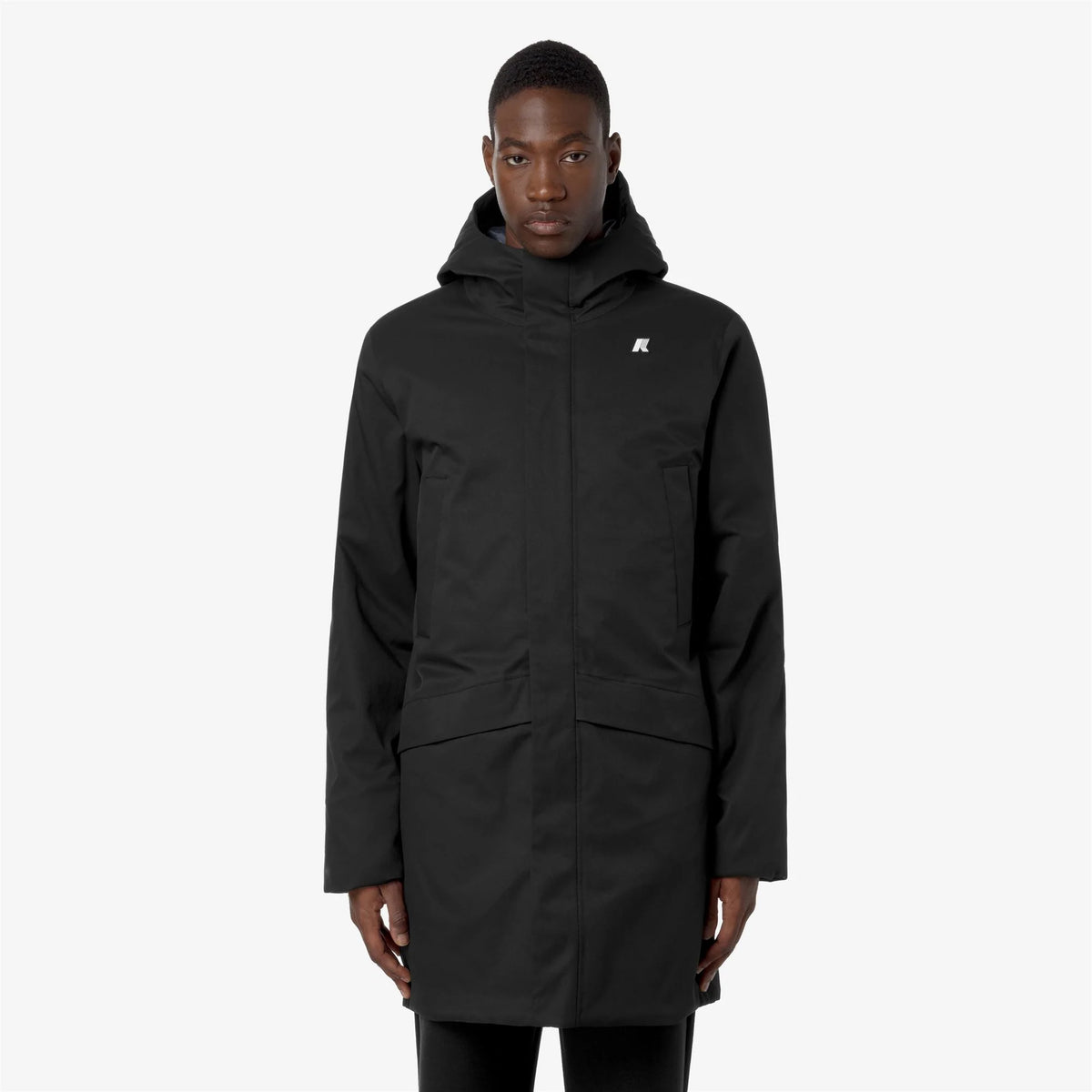 K-Way Giacca Impermeabile Jarno Twill Marmotta Uomo Black Pure-Blue Airforce