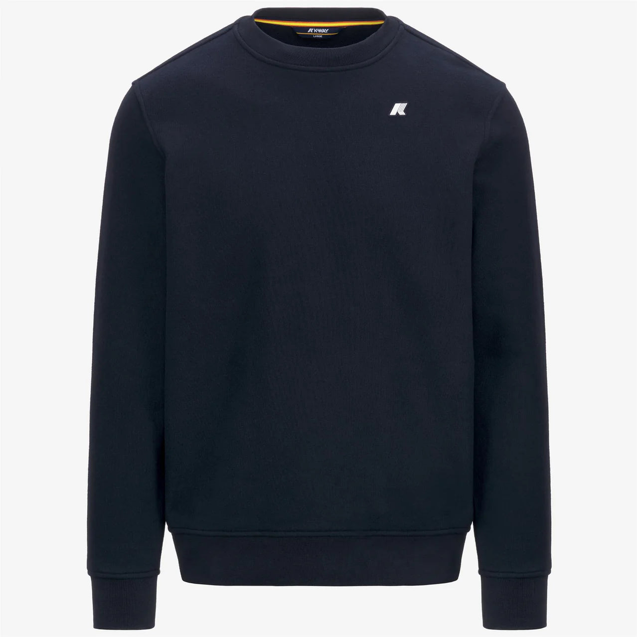 K-Way Felpa in Cotone Baptiste Heavy Fleece Uomo Blue Depth