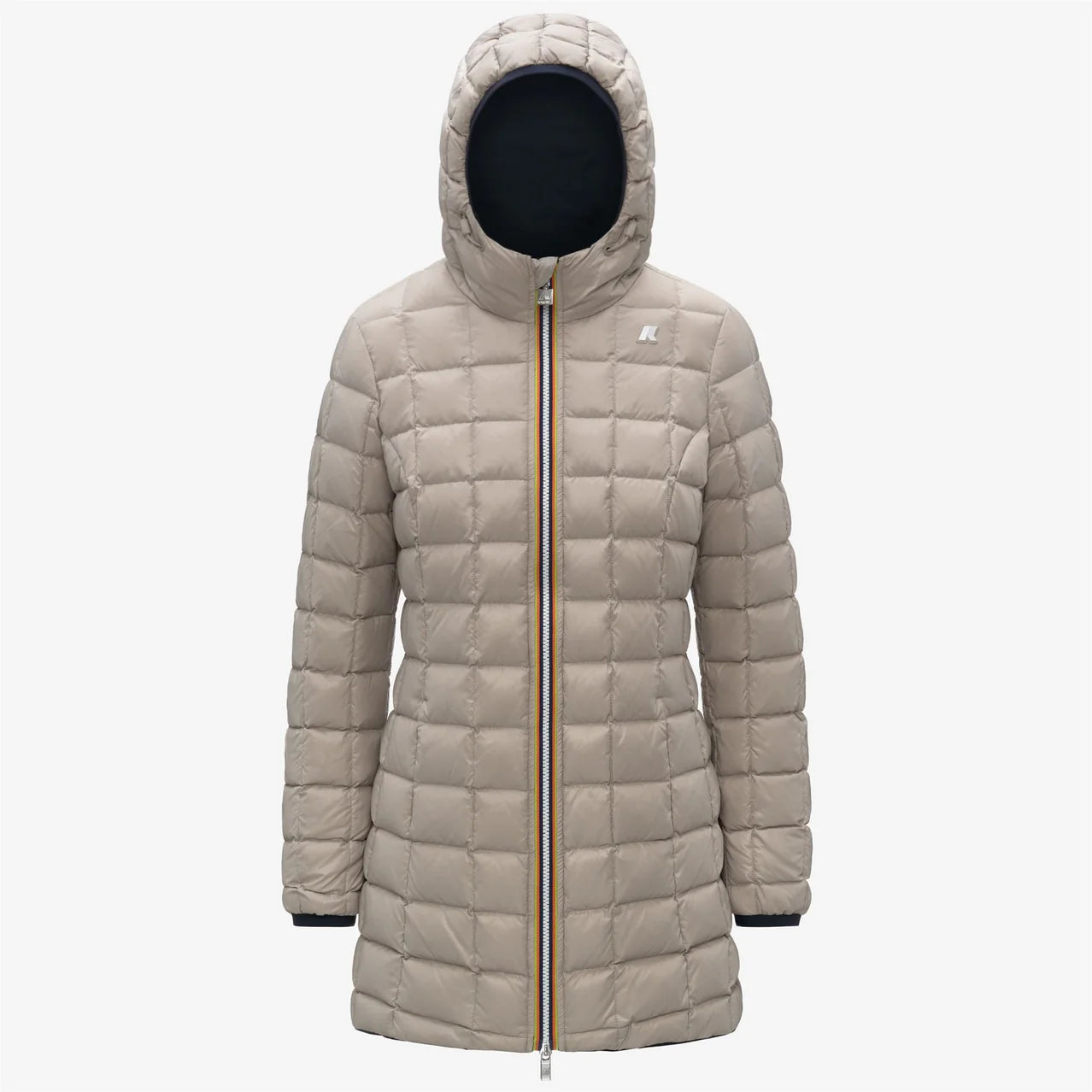 K-Way Piumino Reversibile Denise ST Thermo Double Donna Blue Depth-Beige Cashmere