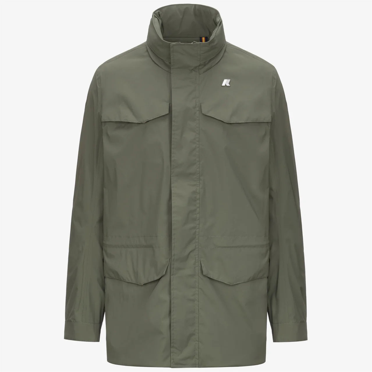 K-Way Giacca Uomo Manuel Stretch Nylon Jersey Green Lichen