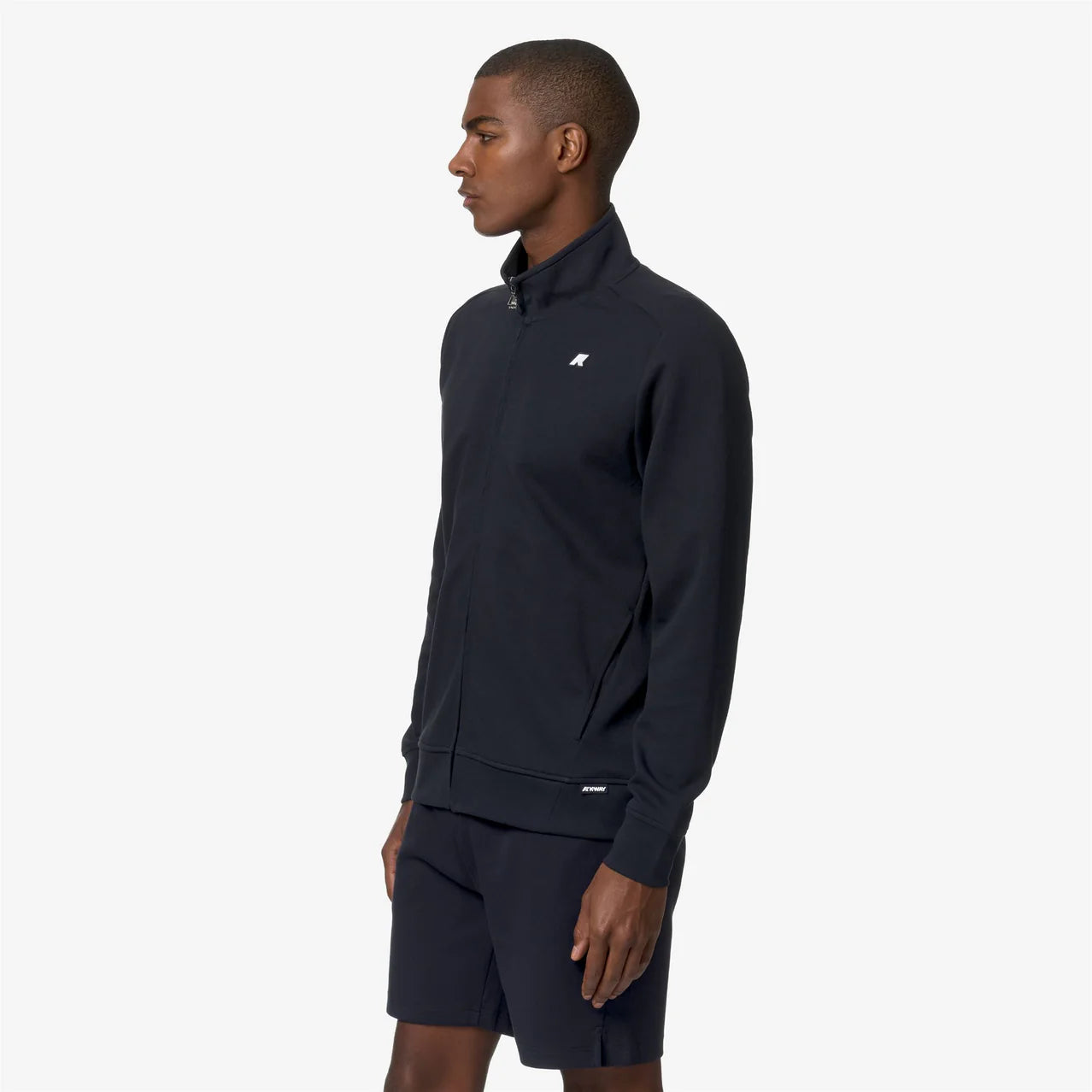 K-Way Felpa in Interlock Elasticizzato Uomo Hayce Interlock Blue Depht
