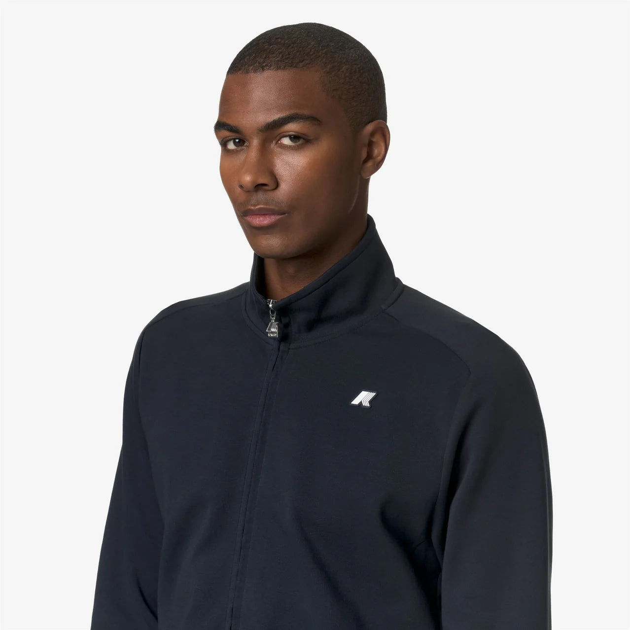K-Way Felpa in Interlock Elasticizzato Uomo Hayce Interlock Blue Depht