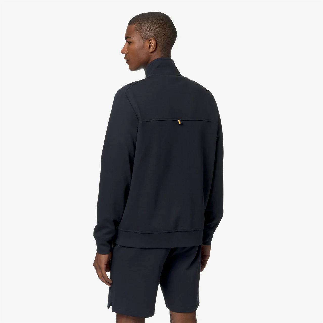 K-Way Felpa in Interlock Elasticizzato Uomo Hayce Interlock Blue Depht