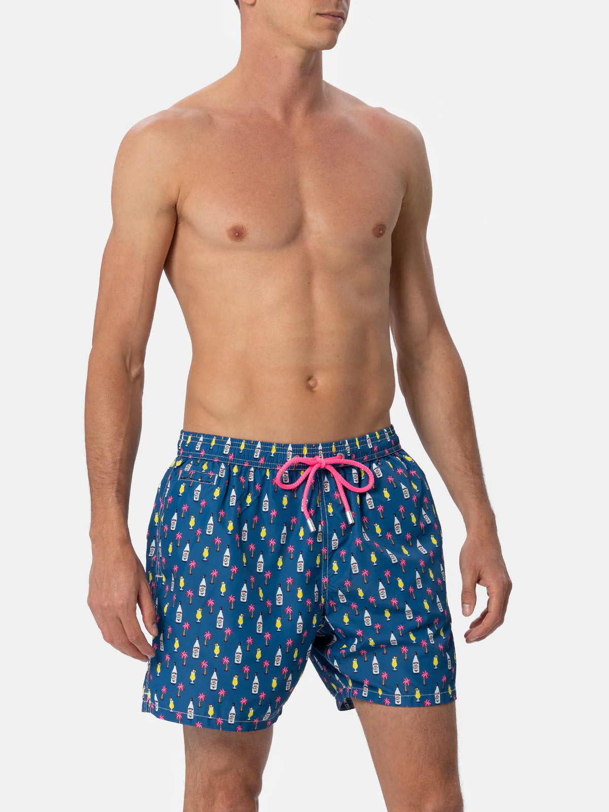 MC2 Saint Barth Costume a Pantaloncino Uomo Lighting Stampa Cocktail