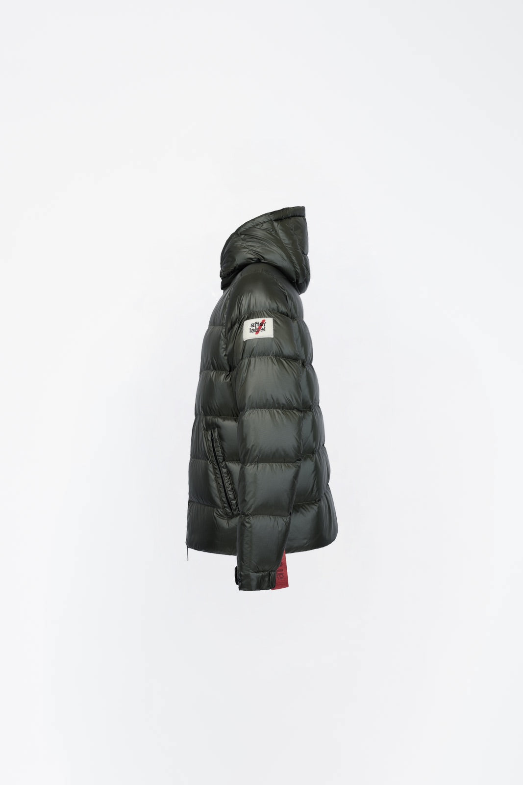 After Label Piumino in Nylon Uomo Verbier Verde Scuro