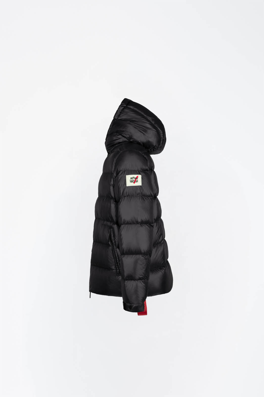 After Label Piumino in Nylon Uomo Verbier Nero