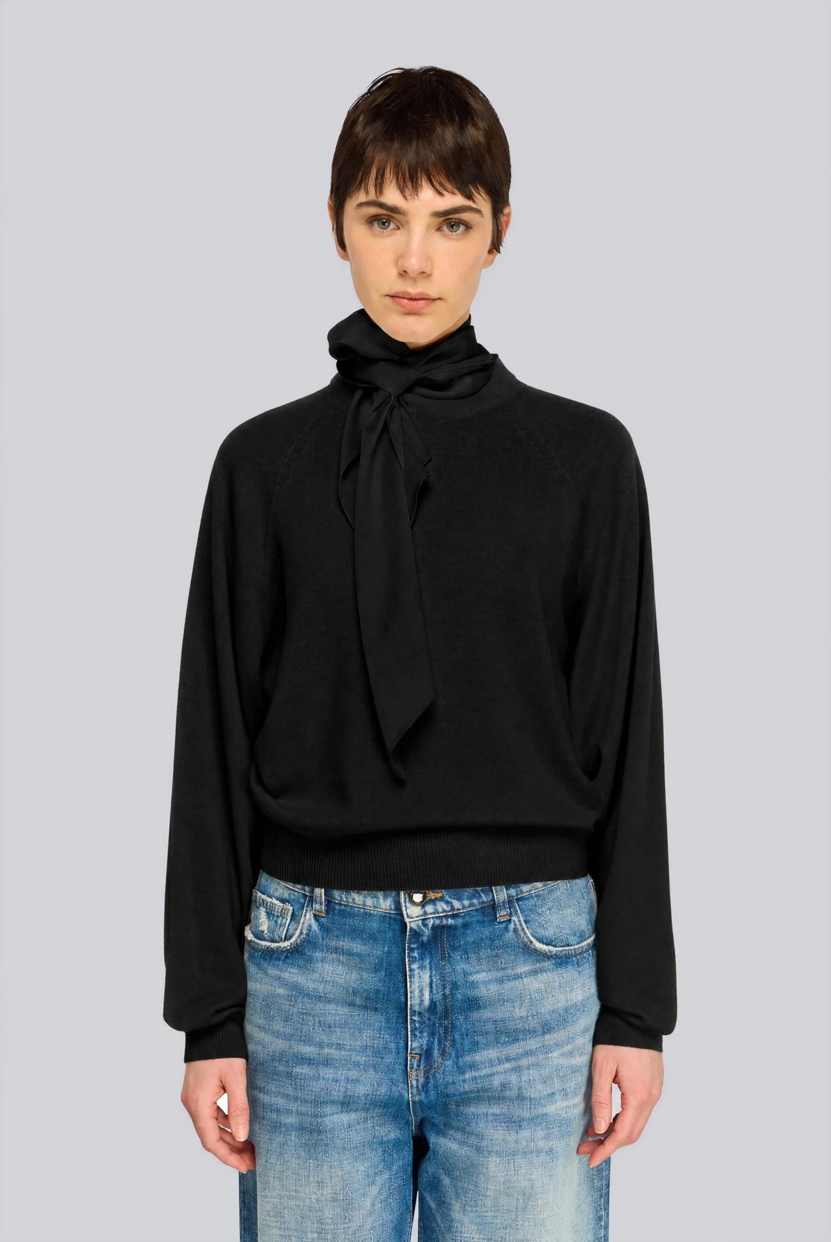 Semicouture Maglia in Lana Kathi Donna Nero