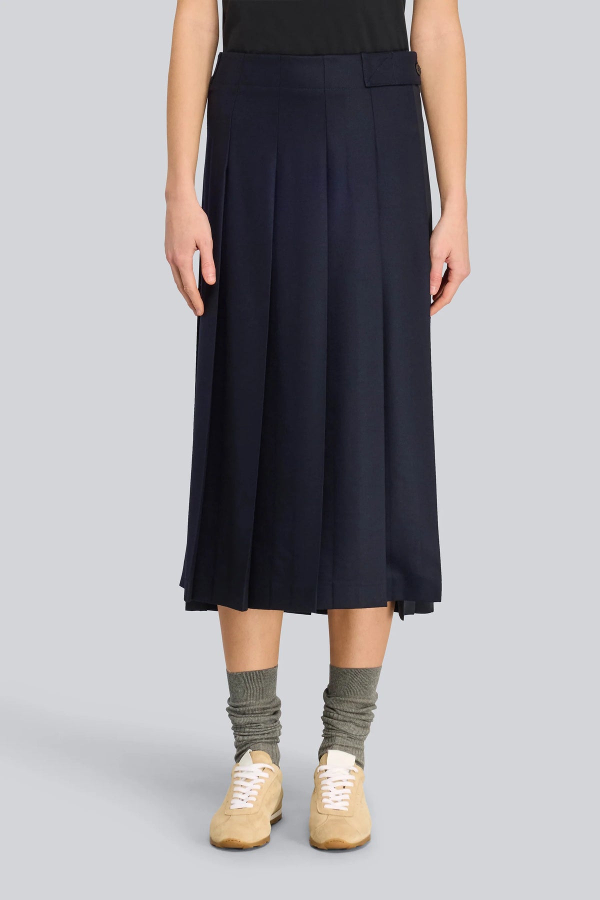 Semicouture Gonna a Pieghe Tempest Donna Blu Notte