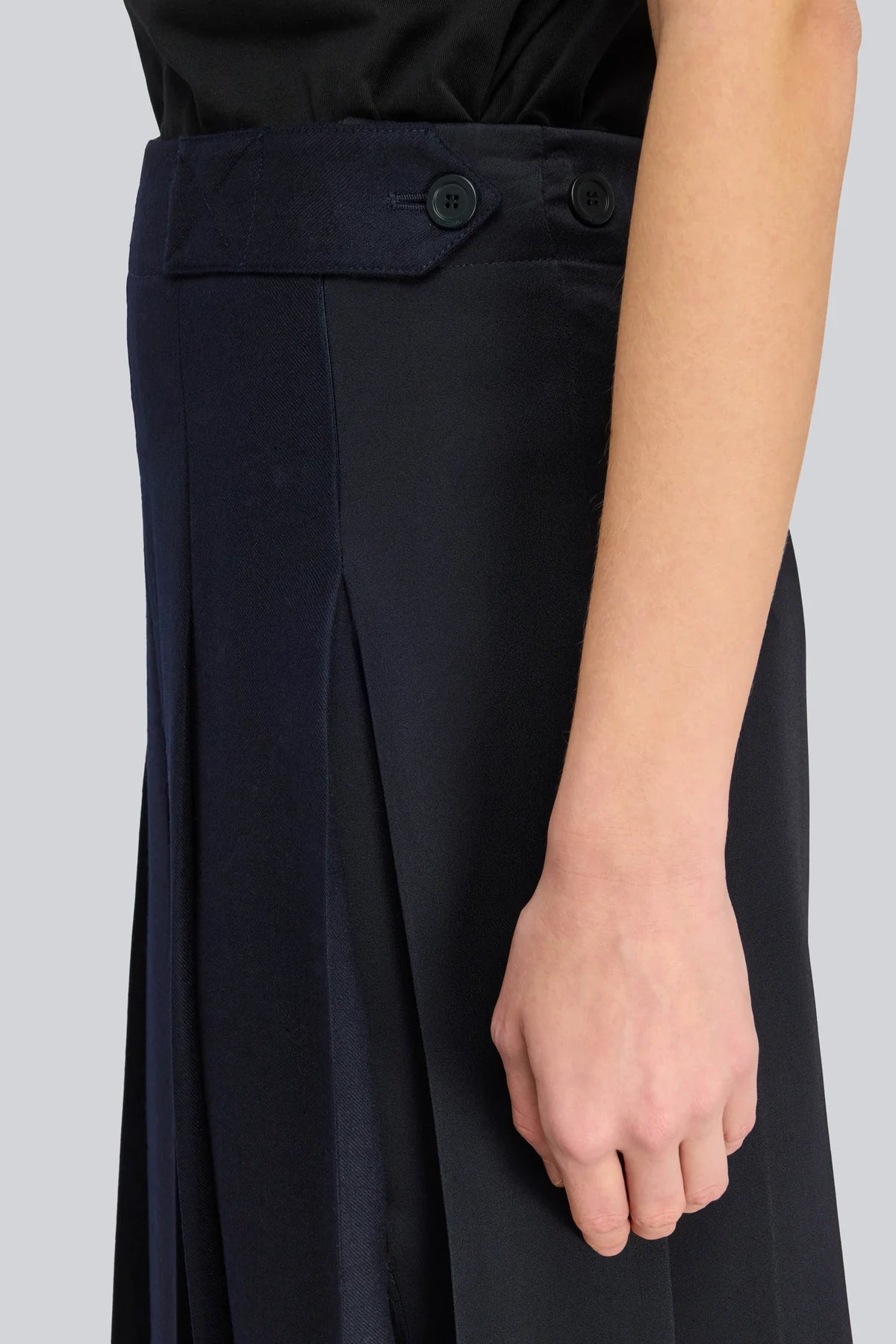 Semicouture Gonna a Pieghe Tempest Donna Blu Notte
