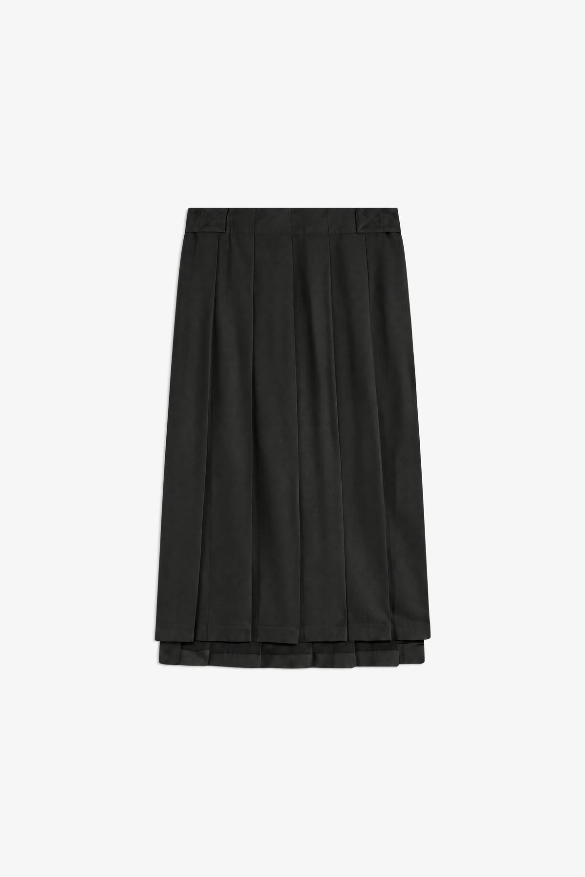Semicouture Gonna a Pieghe Tempest Donna Nero