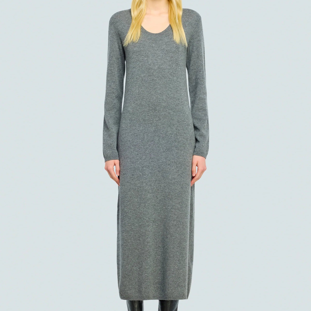 Semicouture Abito in Misto Cashmere Donna Brenda Grigio
