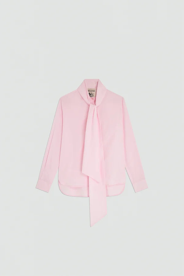 Semicouture Blusa in Cotone Rosaline Donna Rosa Baby