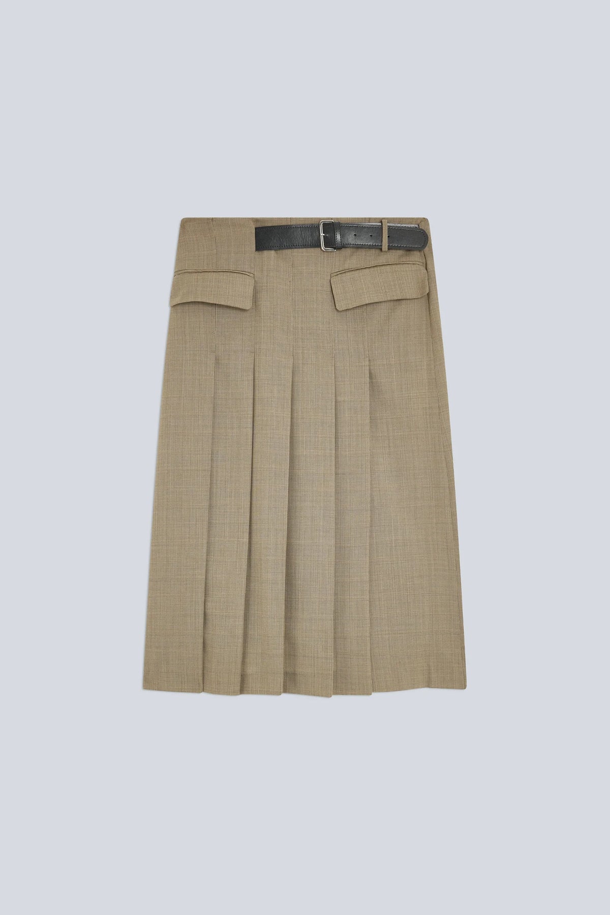 Semicouture Gonna in Lana Cressida Donna Check Sabbia