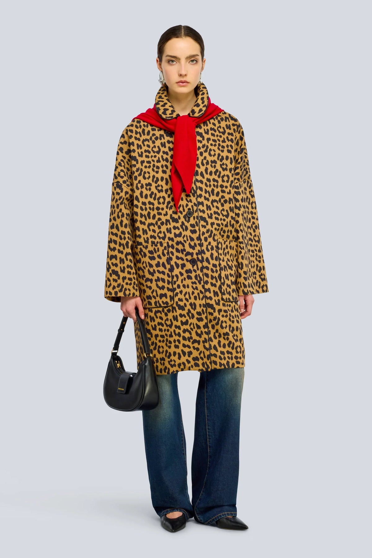 Semicouture Cappotto in Gabrdina Dana Donna Macula Cammello