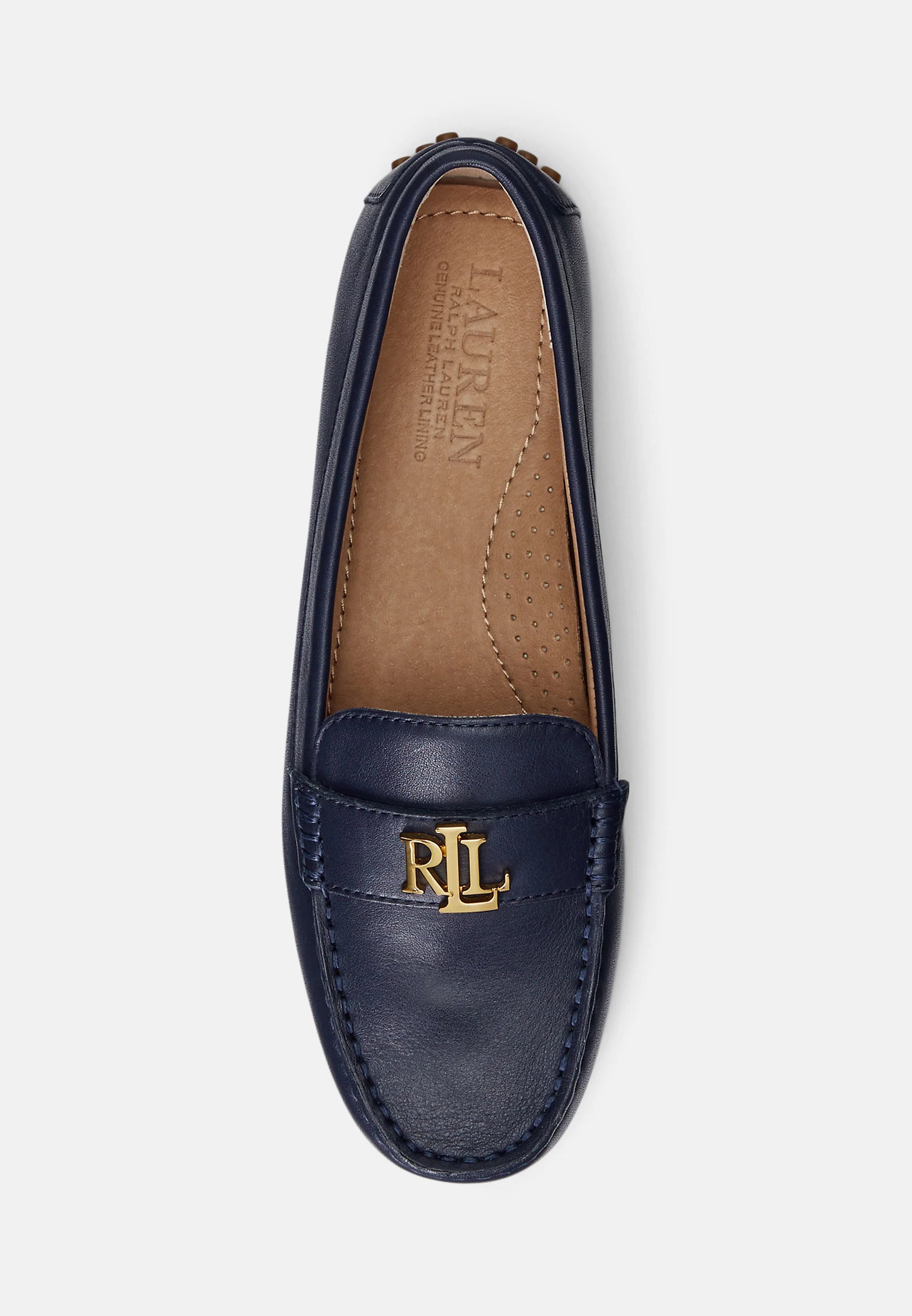 Lauren Ralph Lauren Mocassino in Pelle Donna Barnsbury Blu Navy