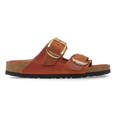 Birkenstock Sandalo in Pelle Oleata Arizona Big Buckle Donna Arancio
