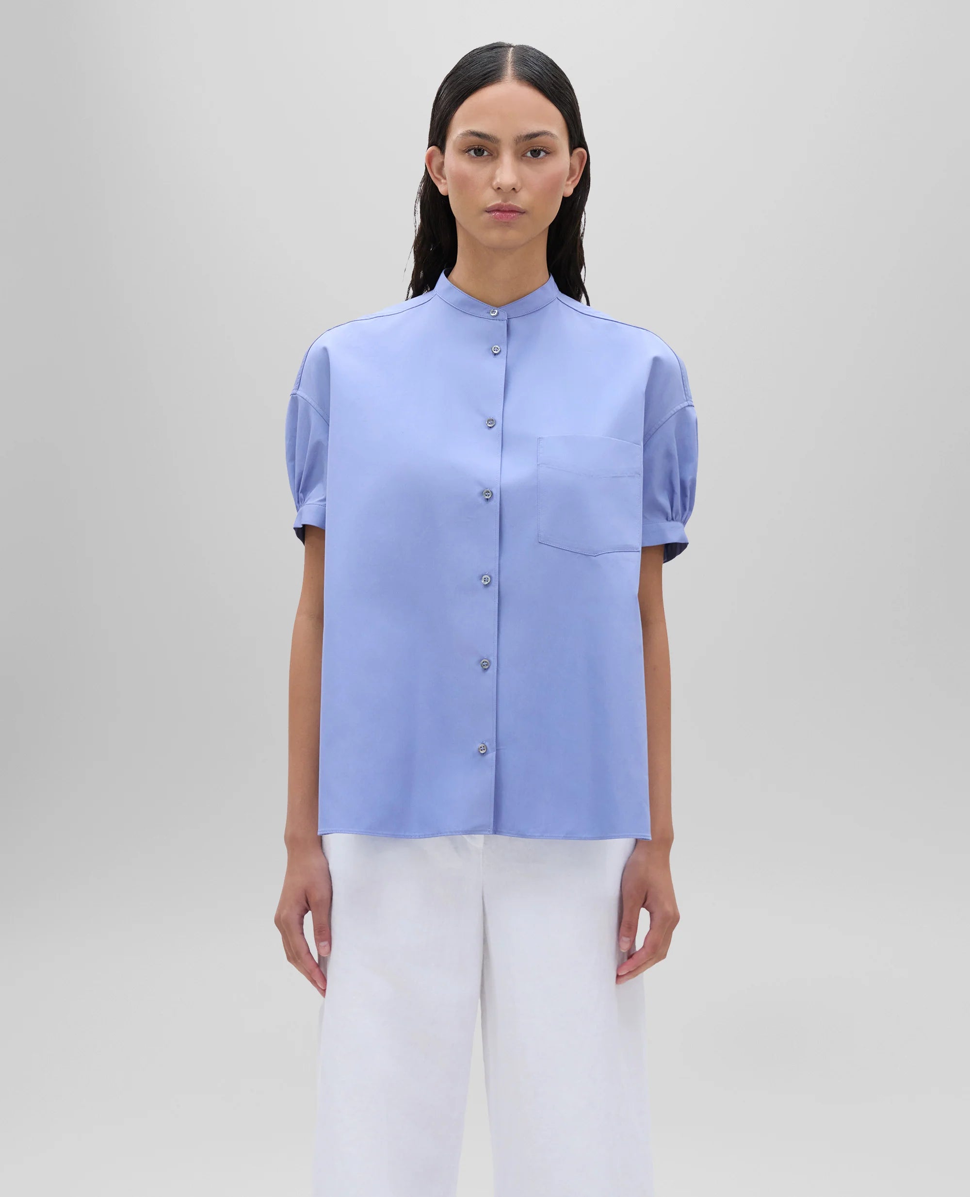 Aspesi Camicia in Cotone Donna 5410 Azzurro