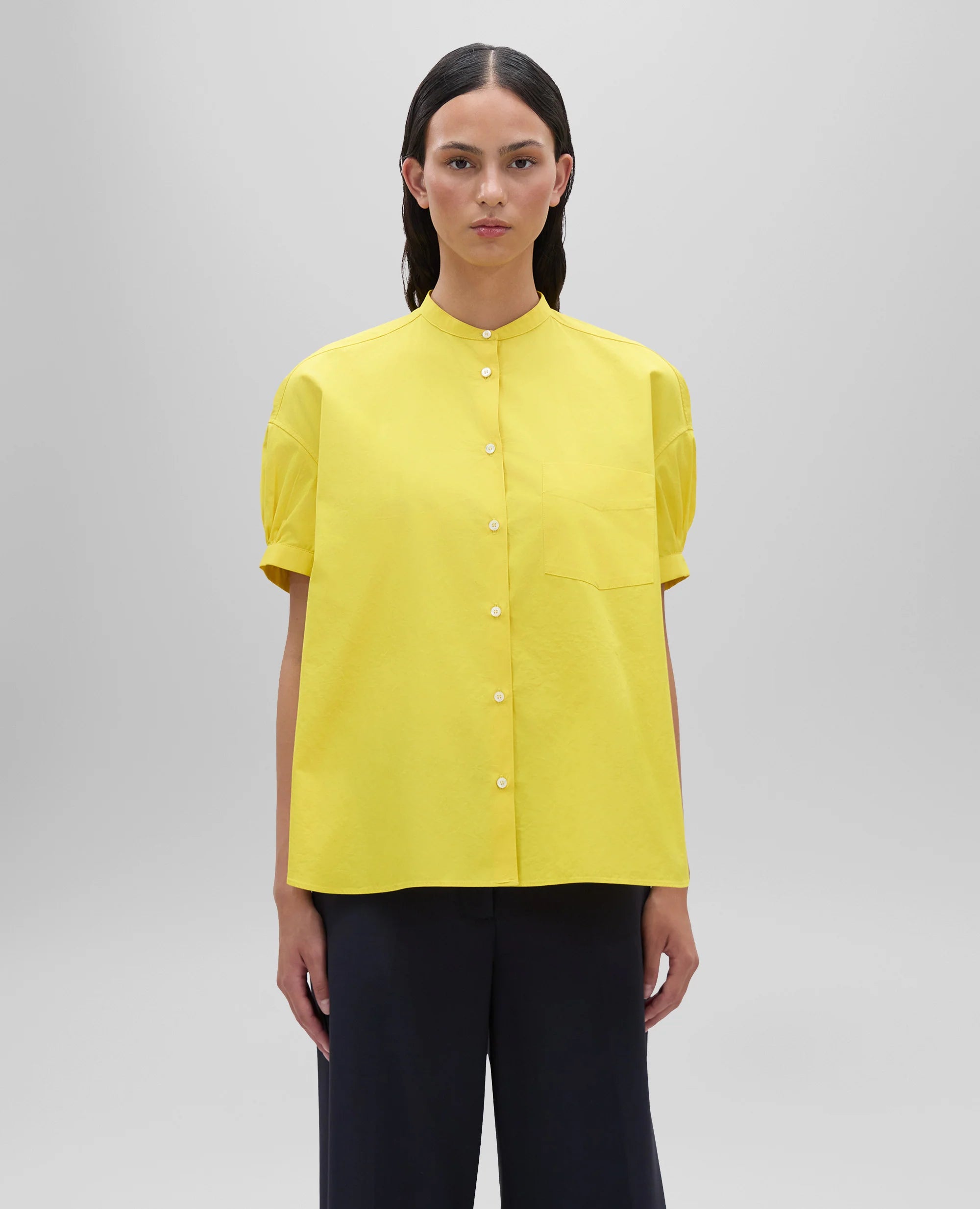 Aspesi Camicia in Cotone Donna 5410 Giallo