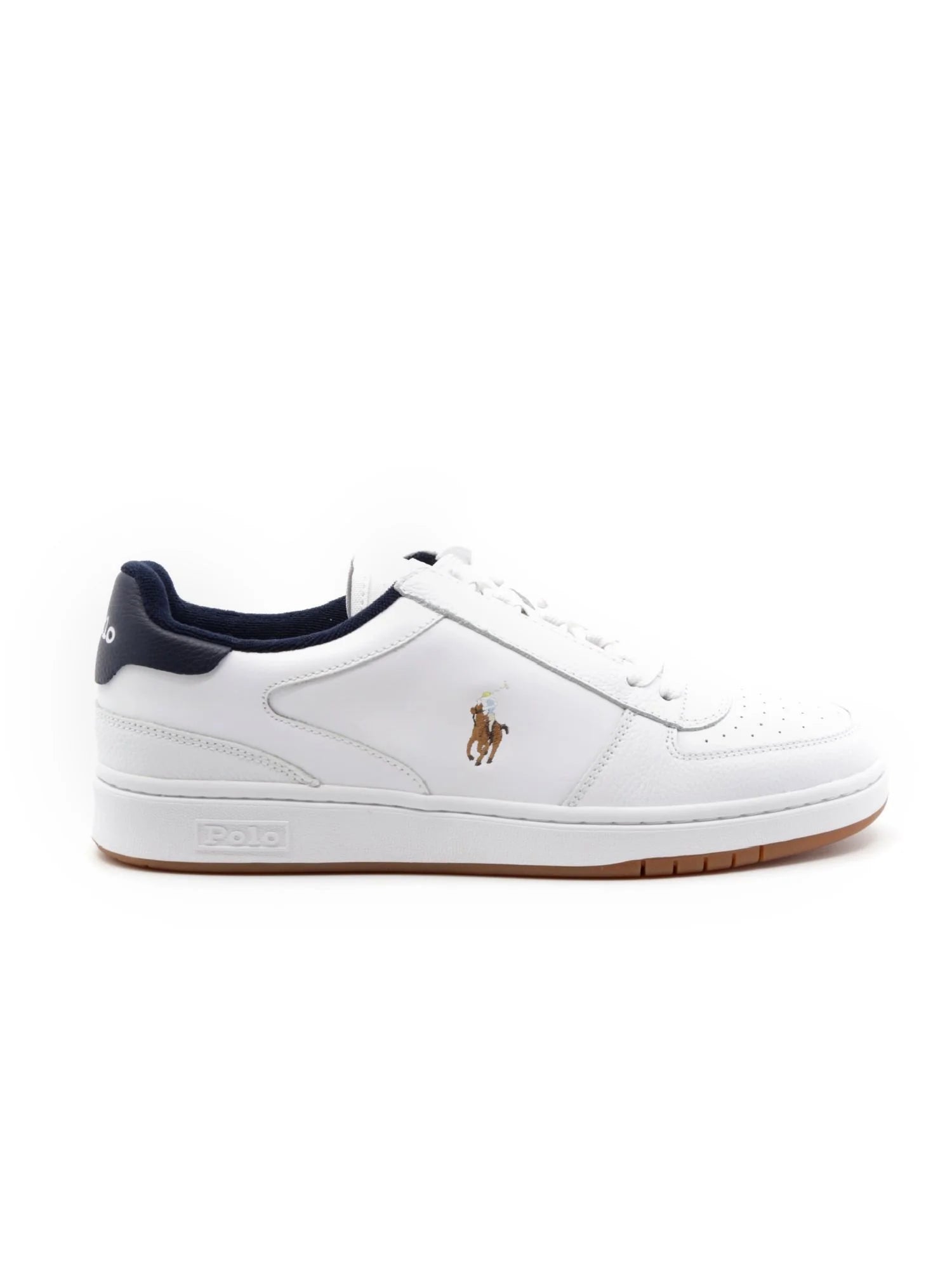 Polo Ralph Lauren Sneakers in Pelle Uomo Bianco