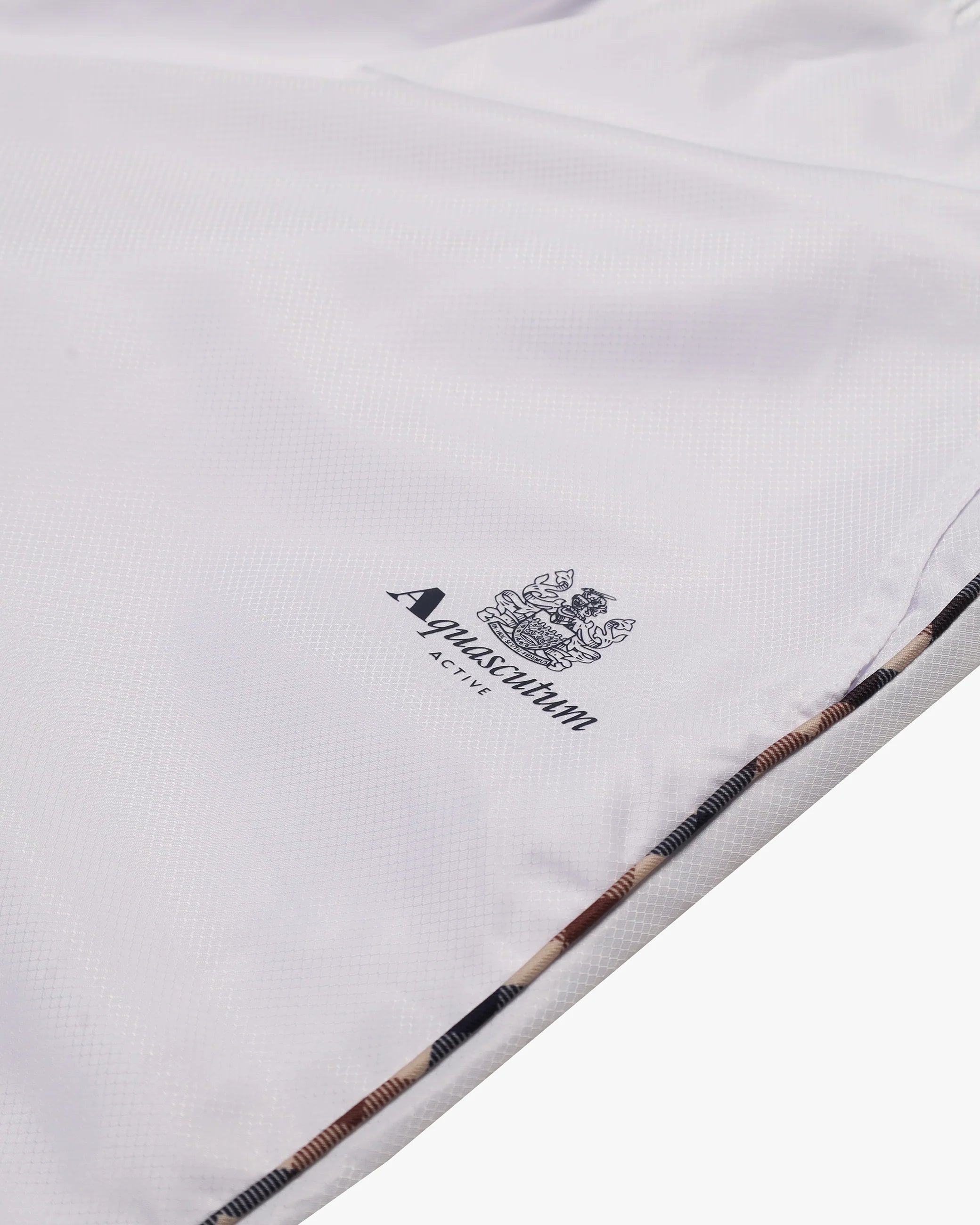Aquascutum Pantalone Uomo Ripstop Piping Track Bianco