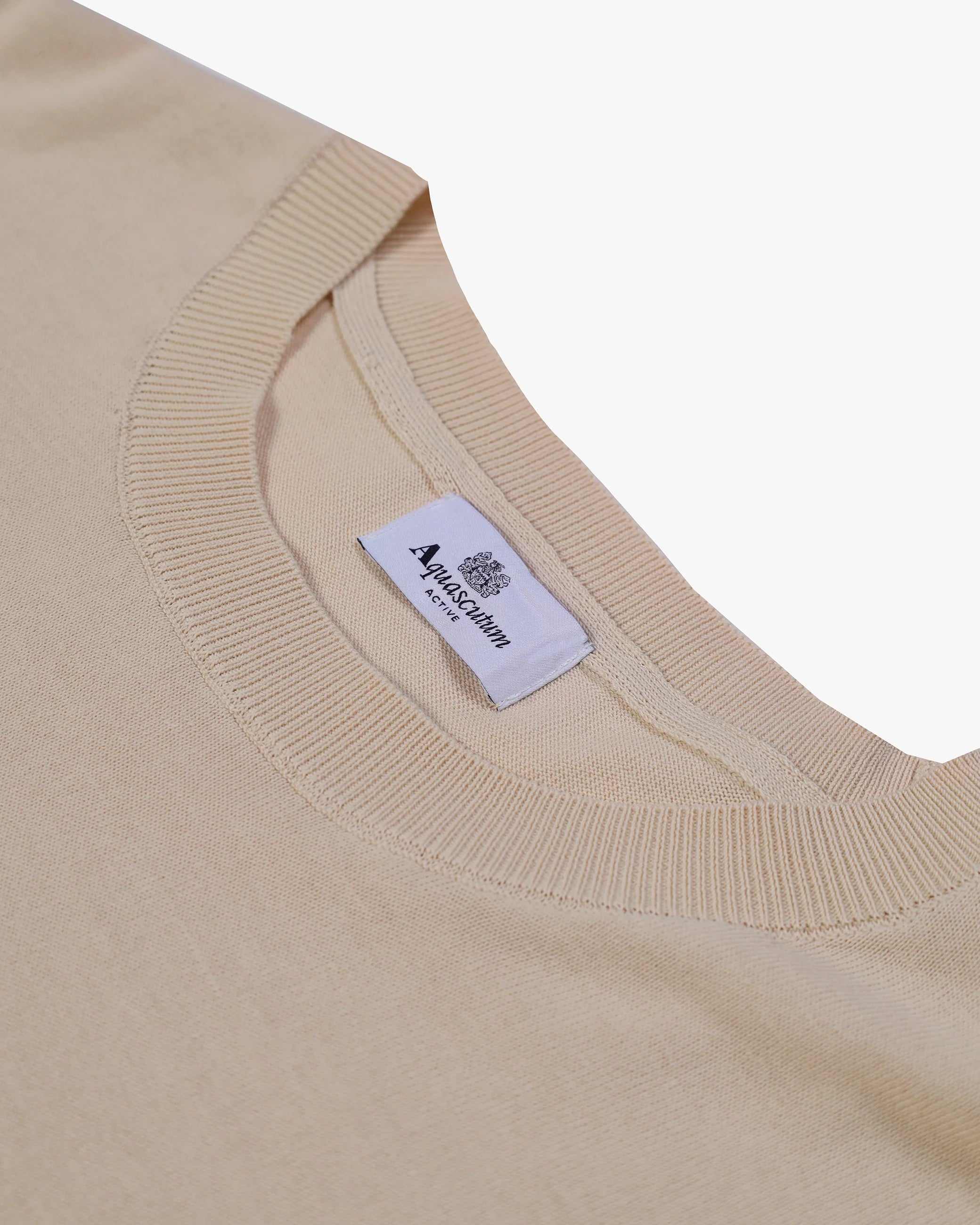 Aquascutum Maglia in Cotone Uomo Patches Sweater Beige