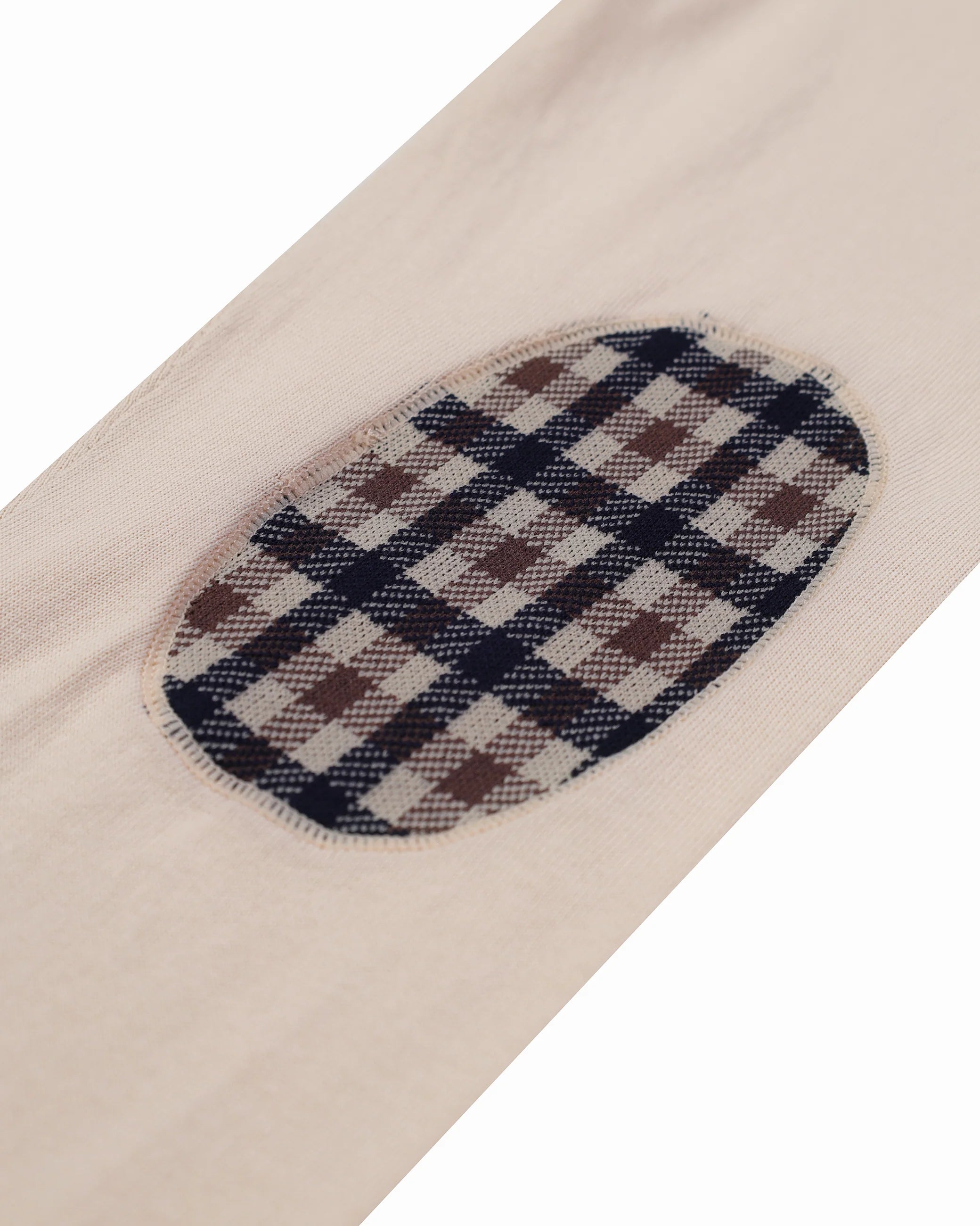 Aquascutum Maglia in Cotone Uomo Patches Sweater Beige