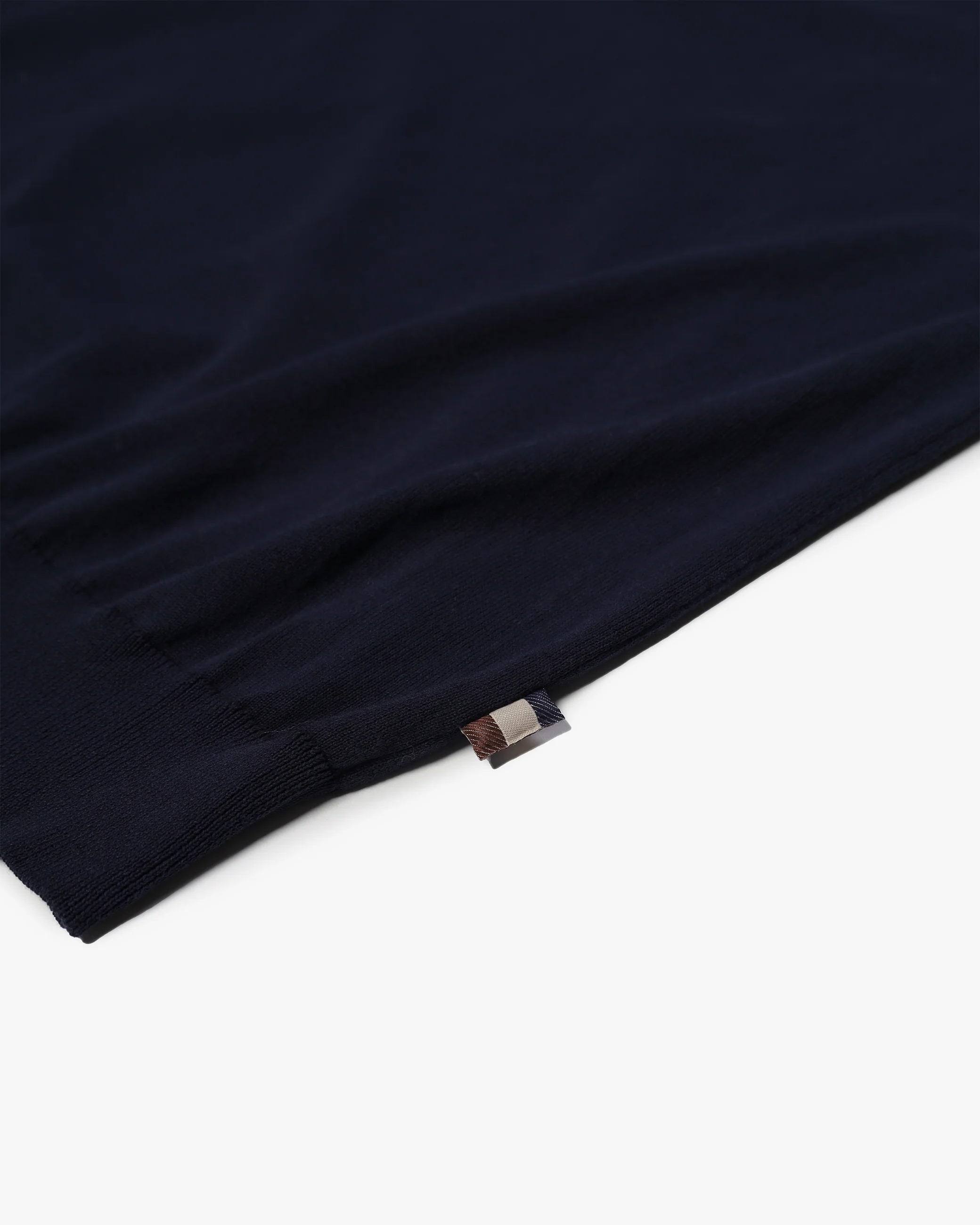 Aquascutum Maglia in Cotone Uomo Patches Sweater Blu Navy