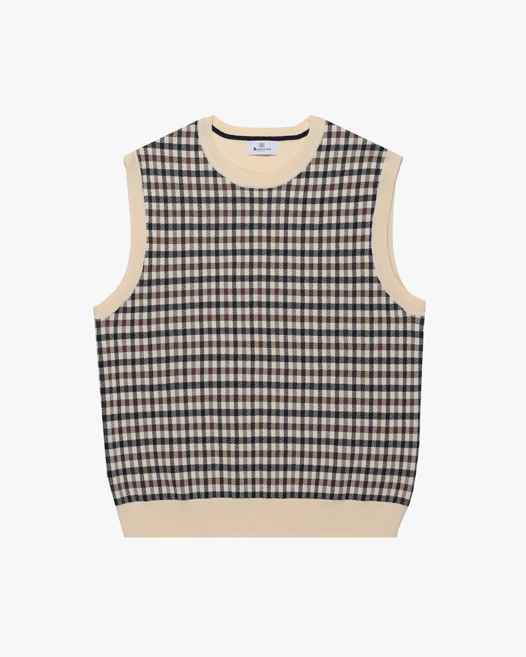 Aquascutum Gilet in Cotone Uomo Iconic Slipover