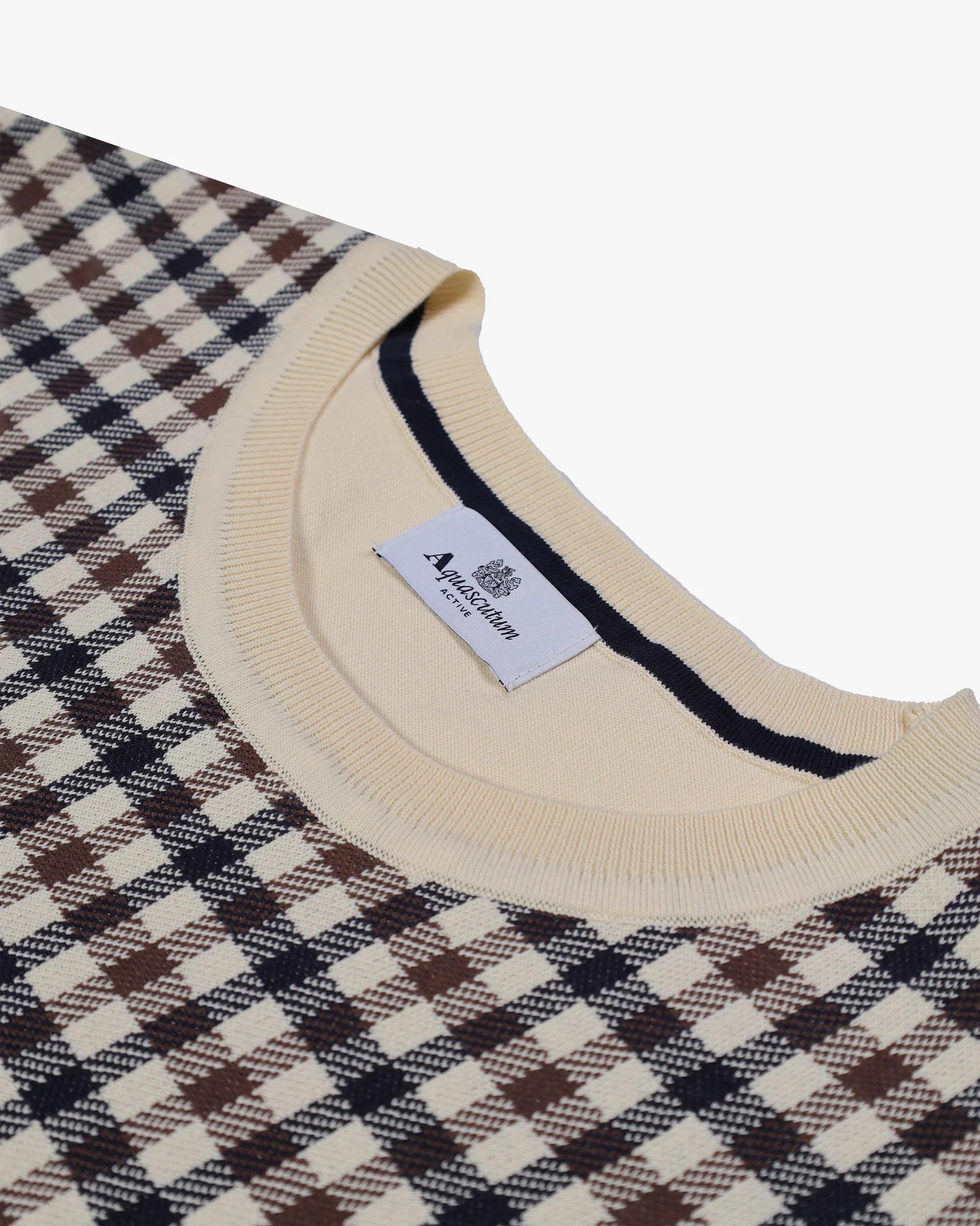 Aquascutum Gilet in Cotone Uomo Iconic Slipover