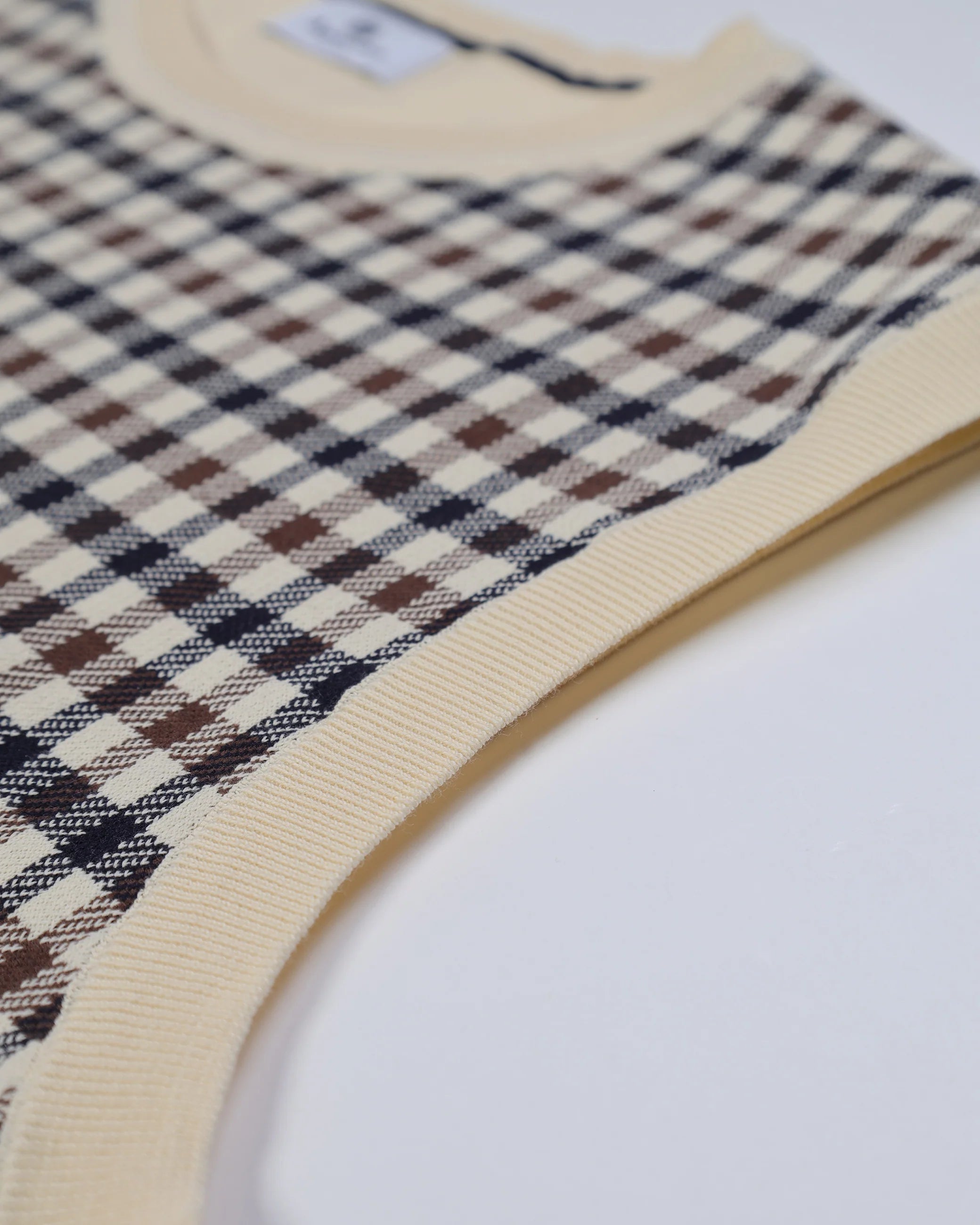 Aquascutum Gilet in Cotone Uomo Iconic Slipover