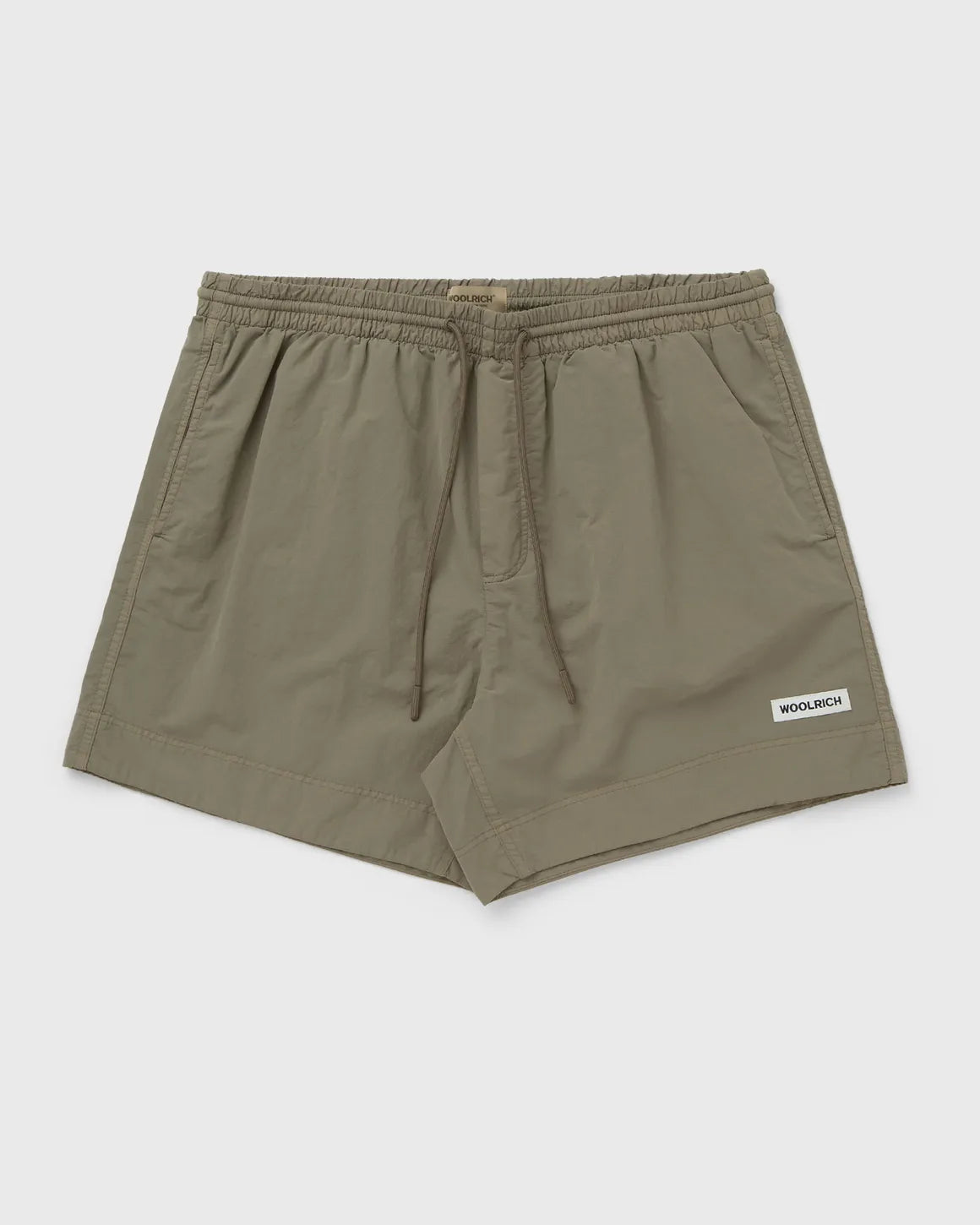 Woolrich Costume da Bagno in Nylon Tinto in Capo Uomo Smokey Olive