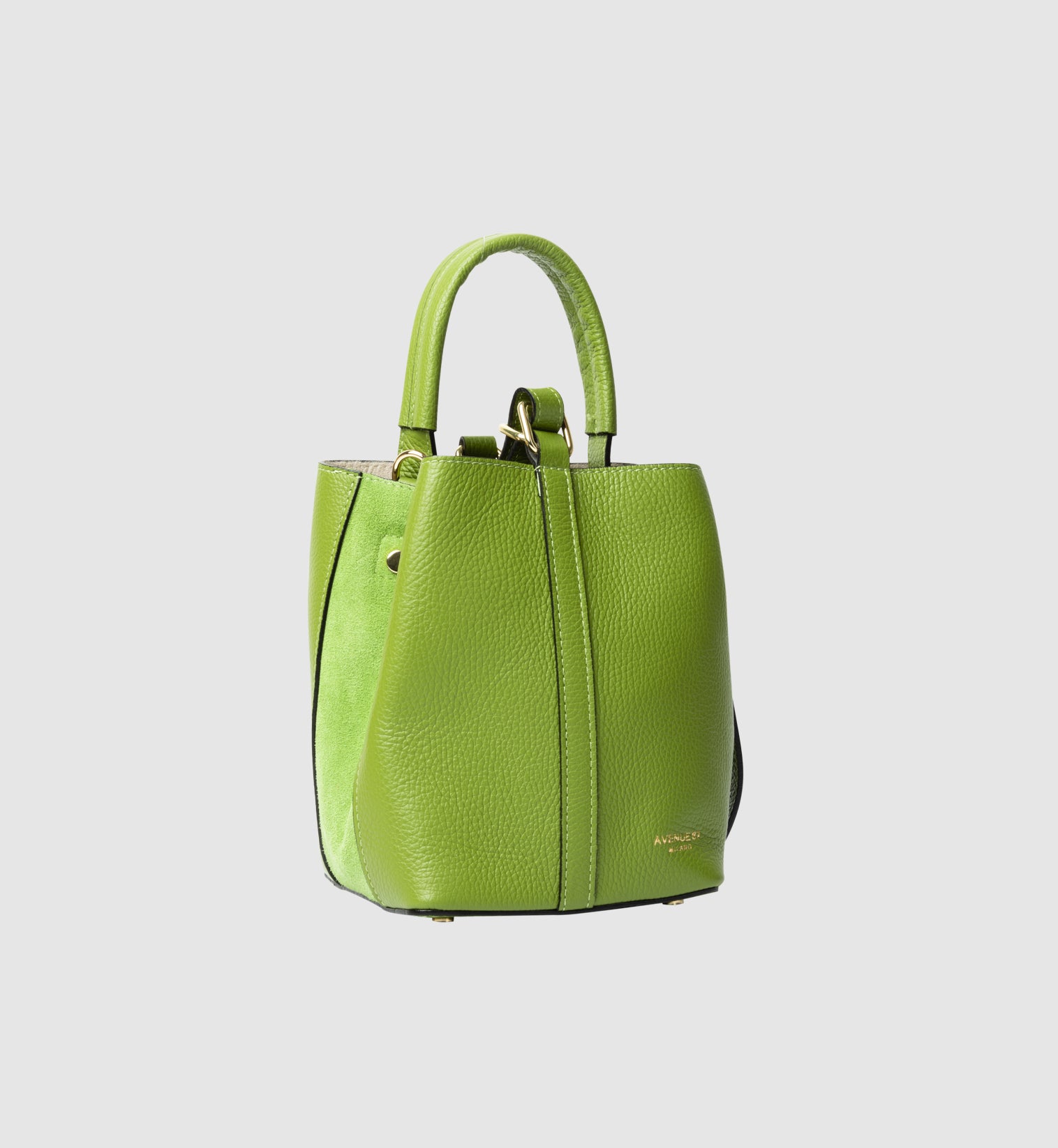 Avenue 67 Borsa in Pelle e Camoscio Flavia Donna Verde