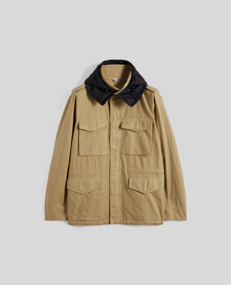 Aspesi Giubbotto Mini Field in Cotone Uomo Beige