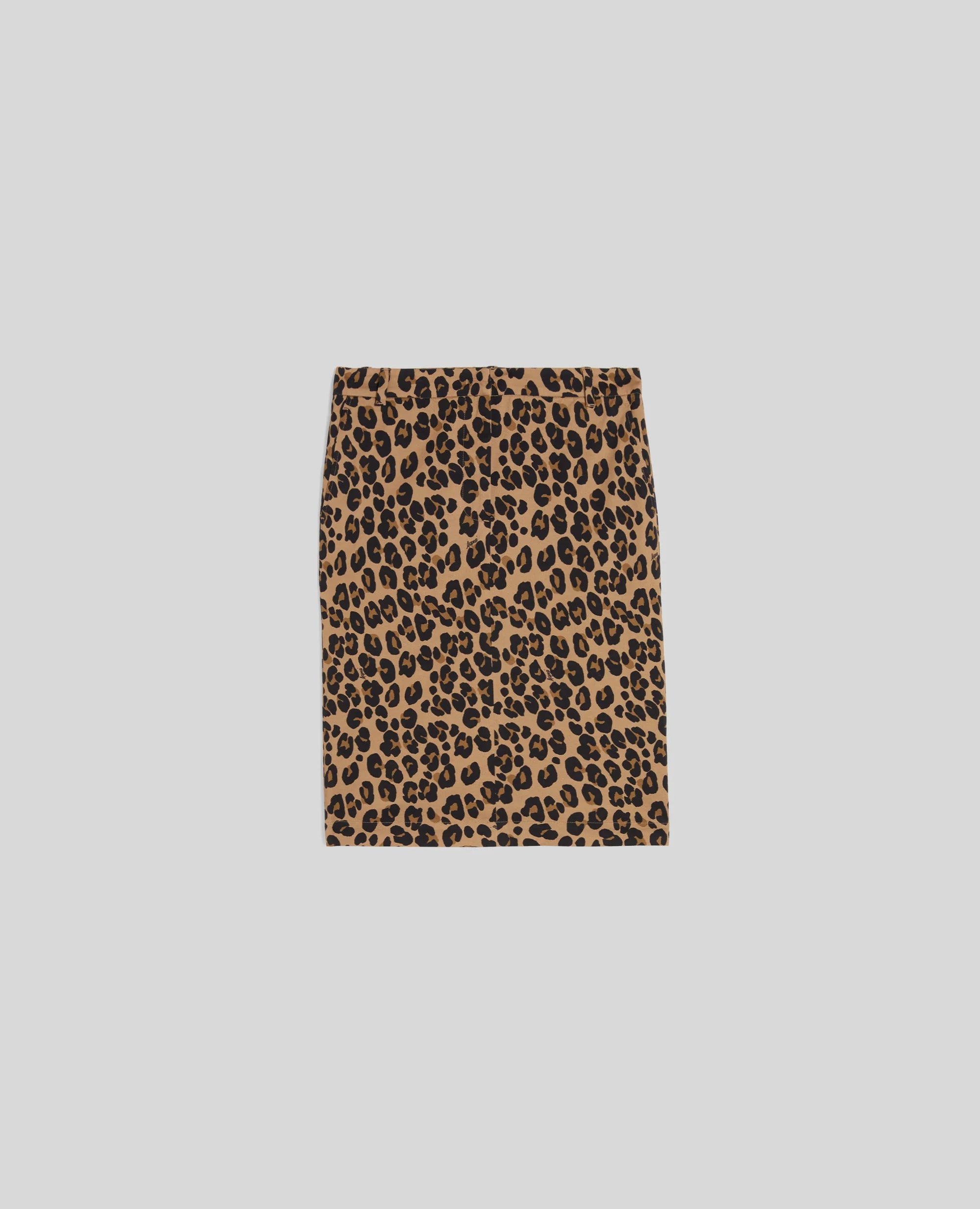 Aspesi Gonna in Cotone con Stampa Leopardo Donna Maculato