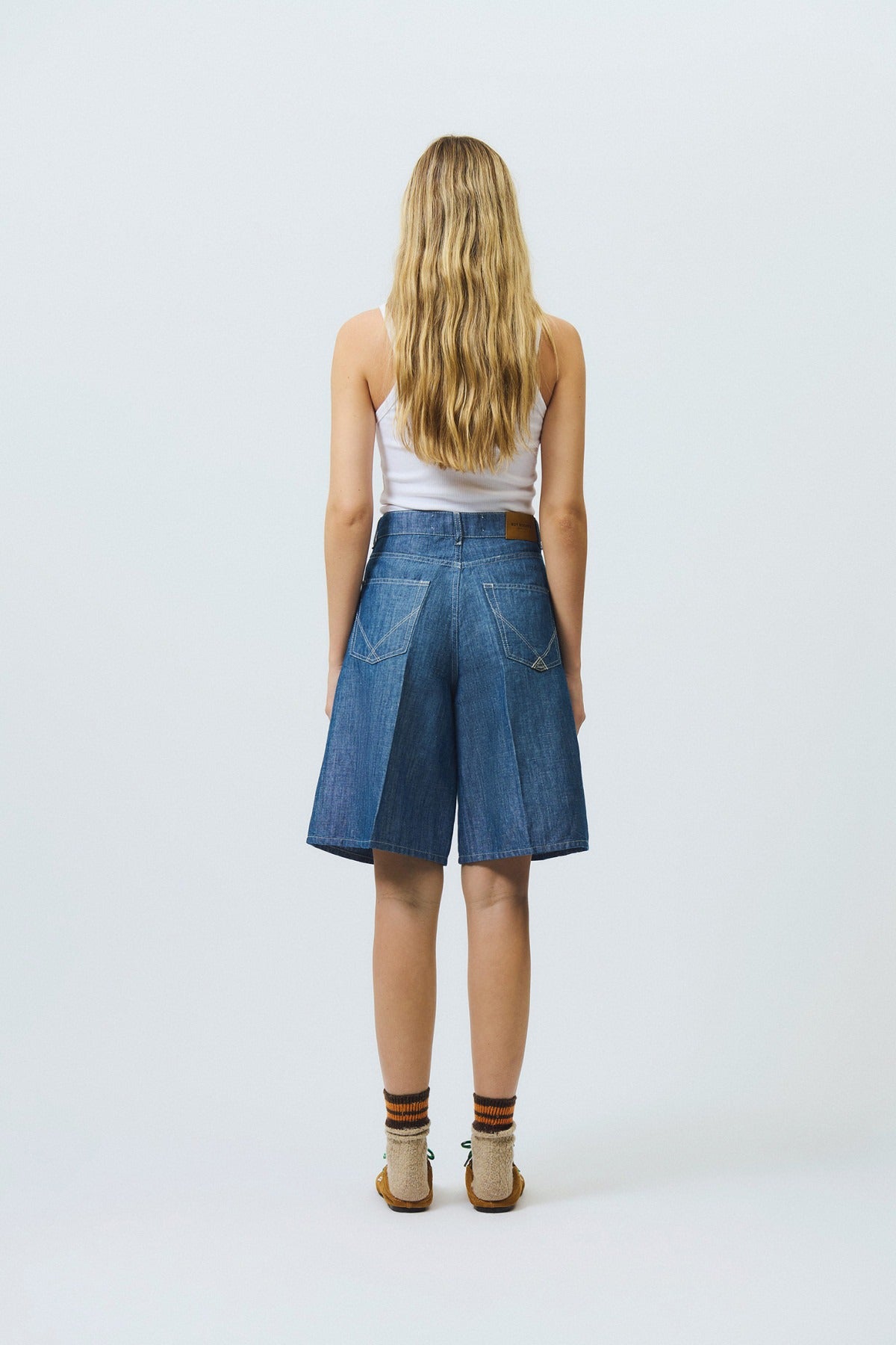 Roy Roger's Bermuda in Chambray Rinse Billy Donna Indigo